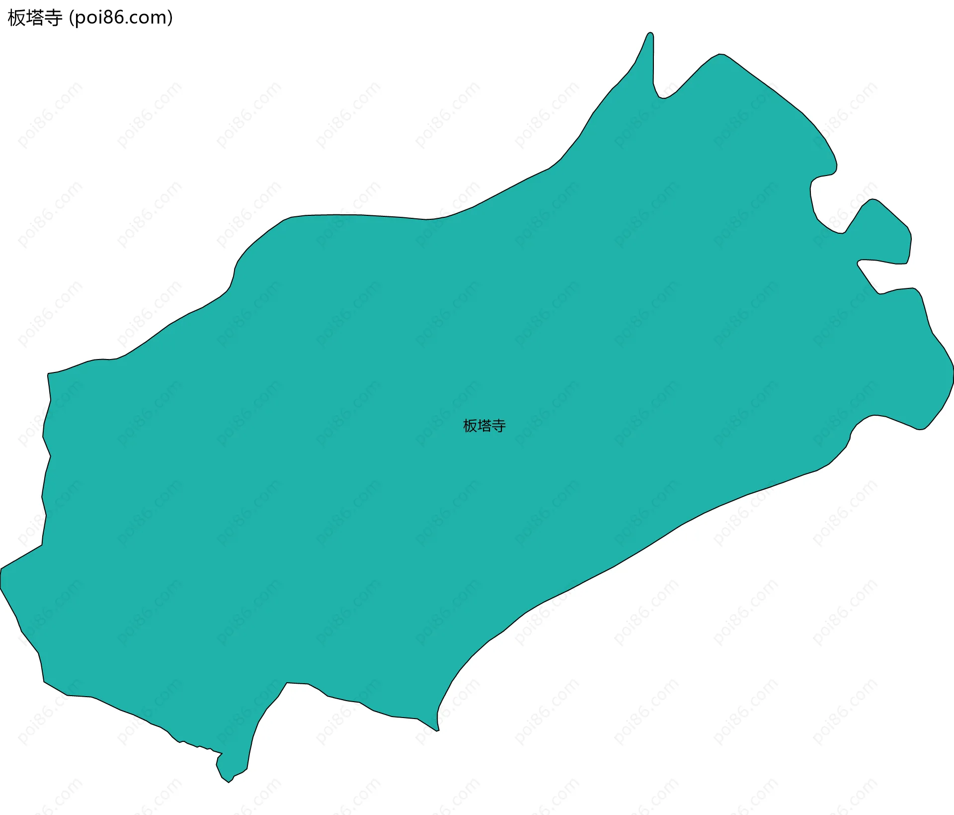 板塔寺边界地图