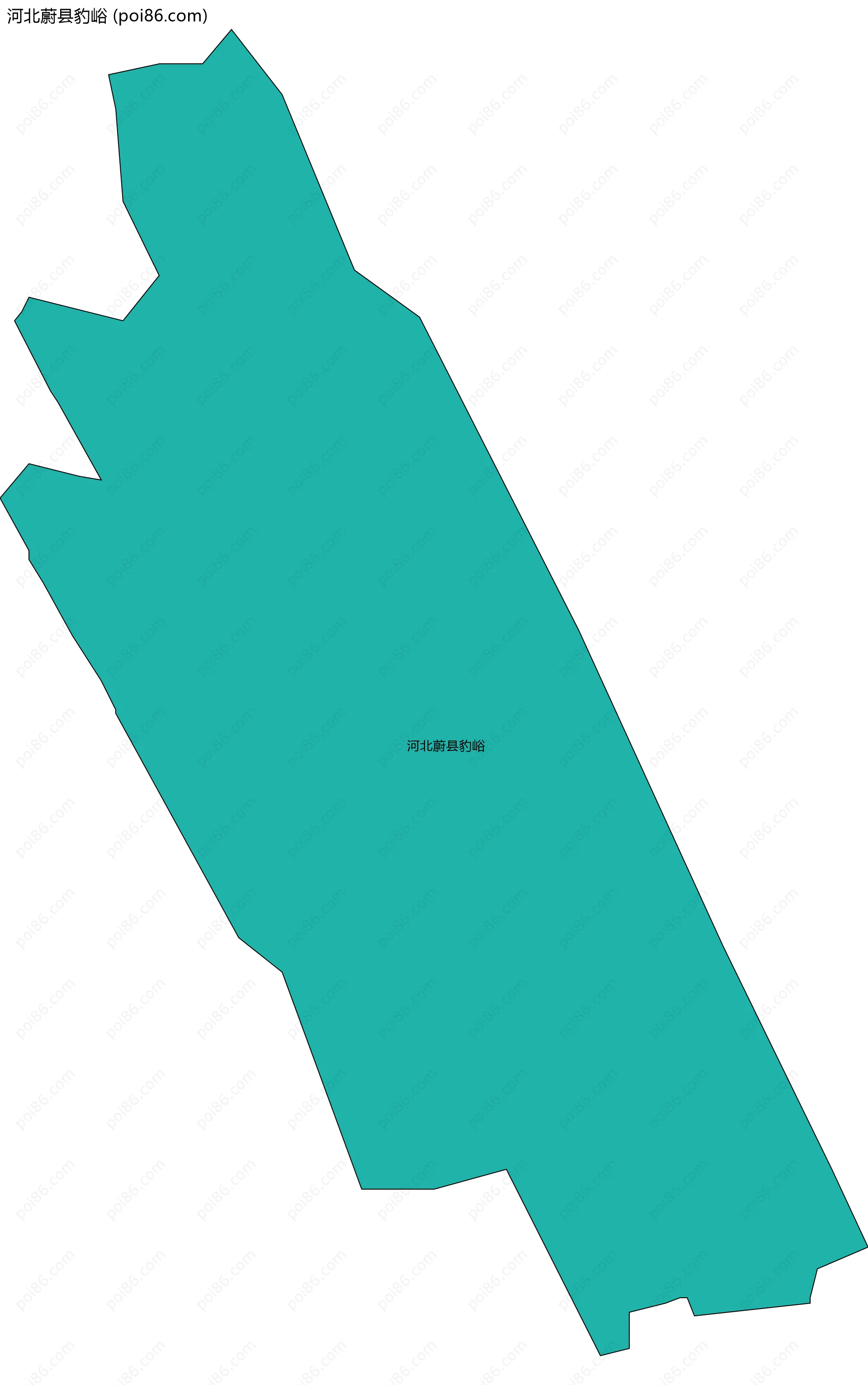 河北蔚县豹峪边界地图