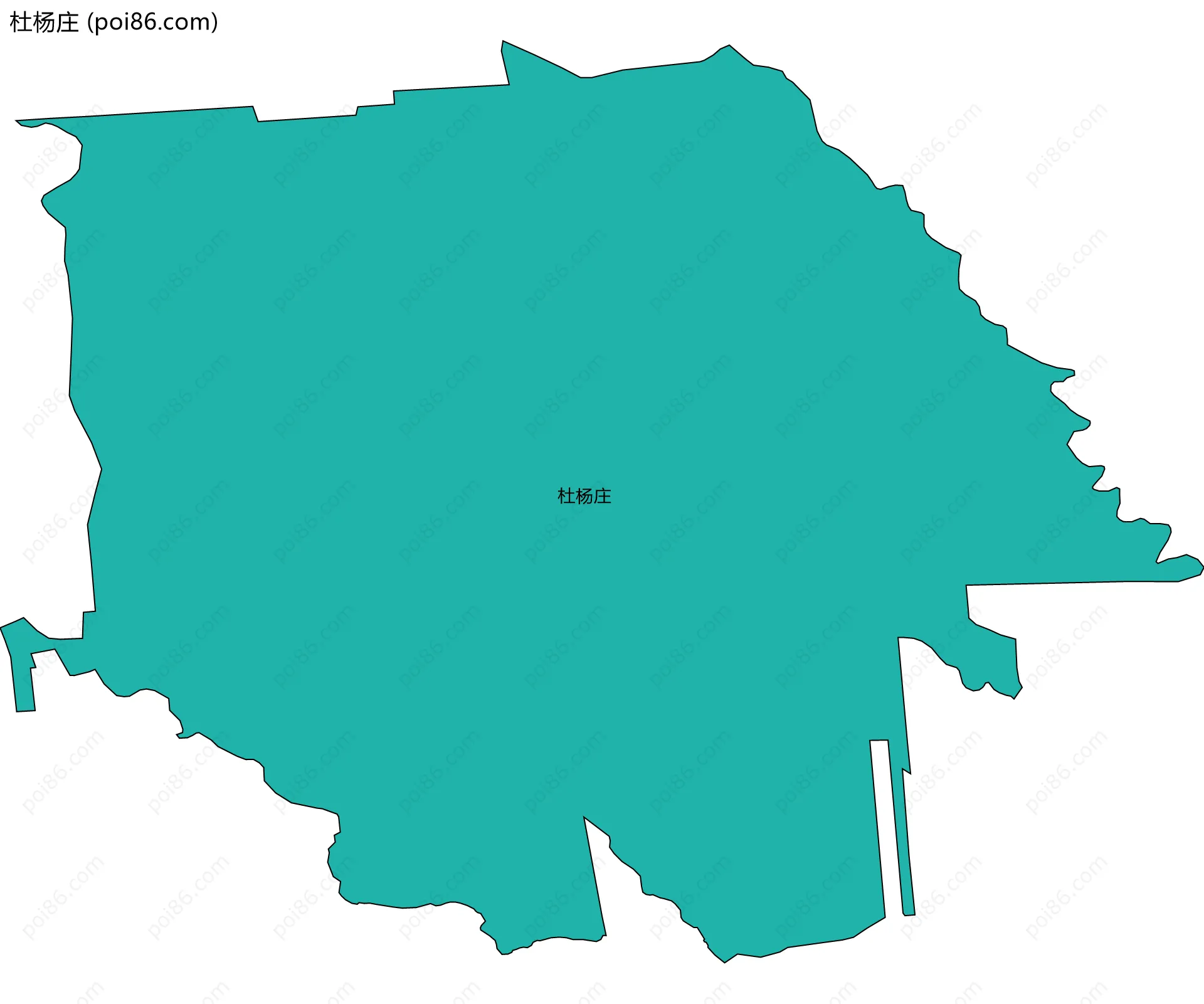 杜杨庄边界地图