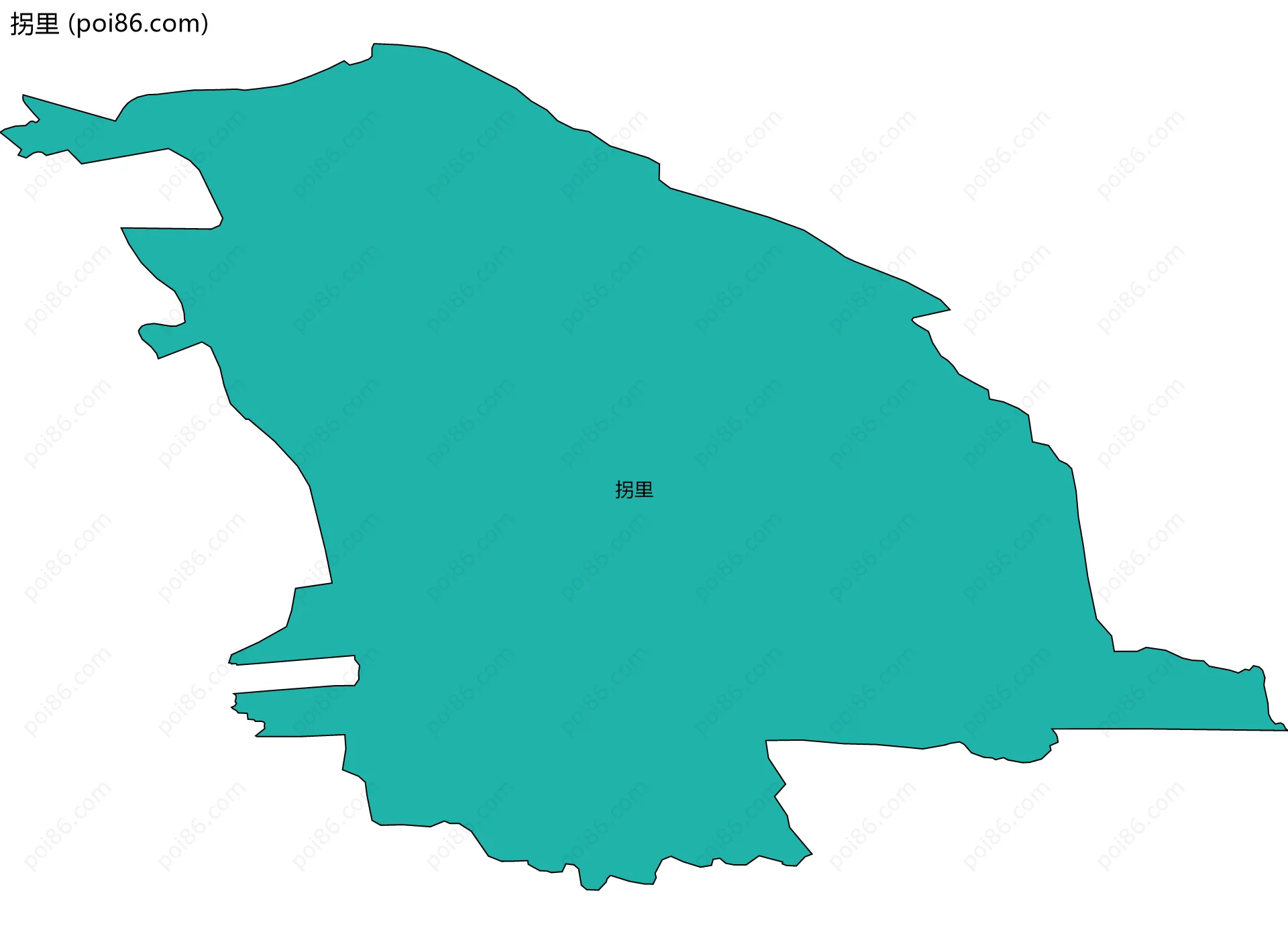 拐里边界地图