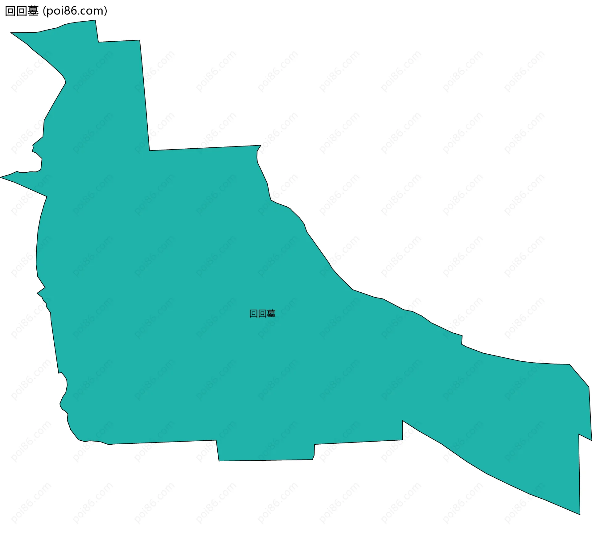 回回墓边界地图