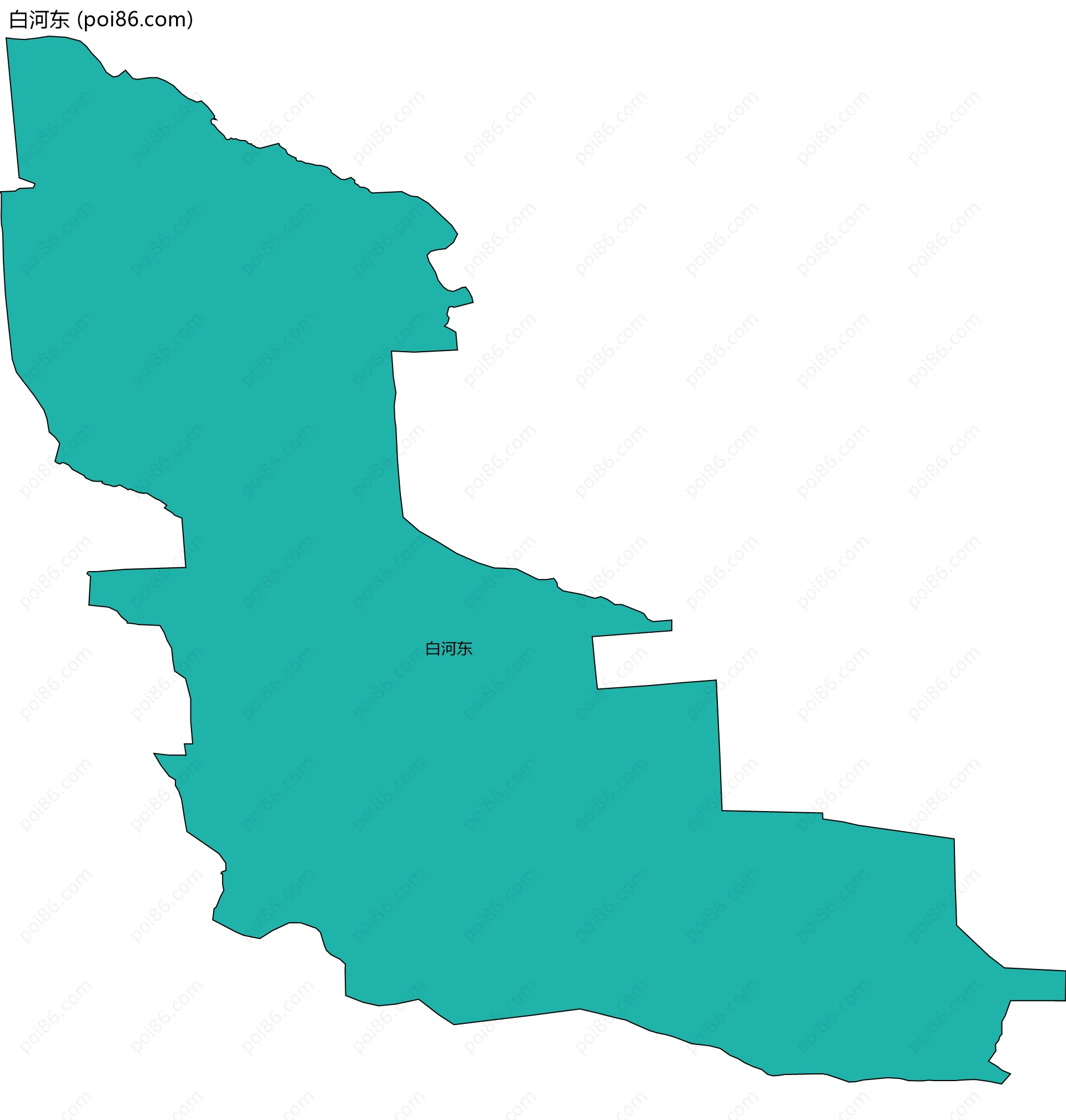 白河东边界地图