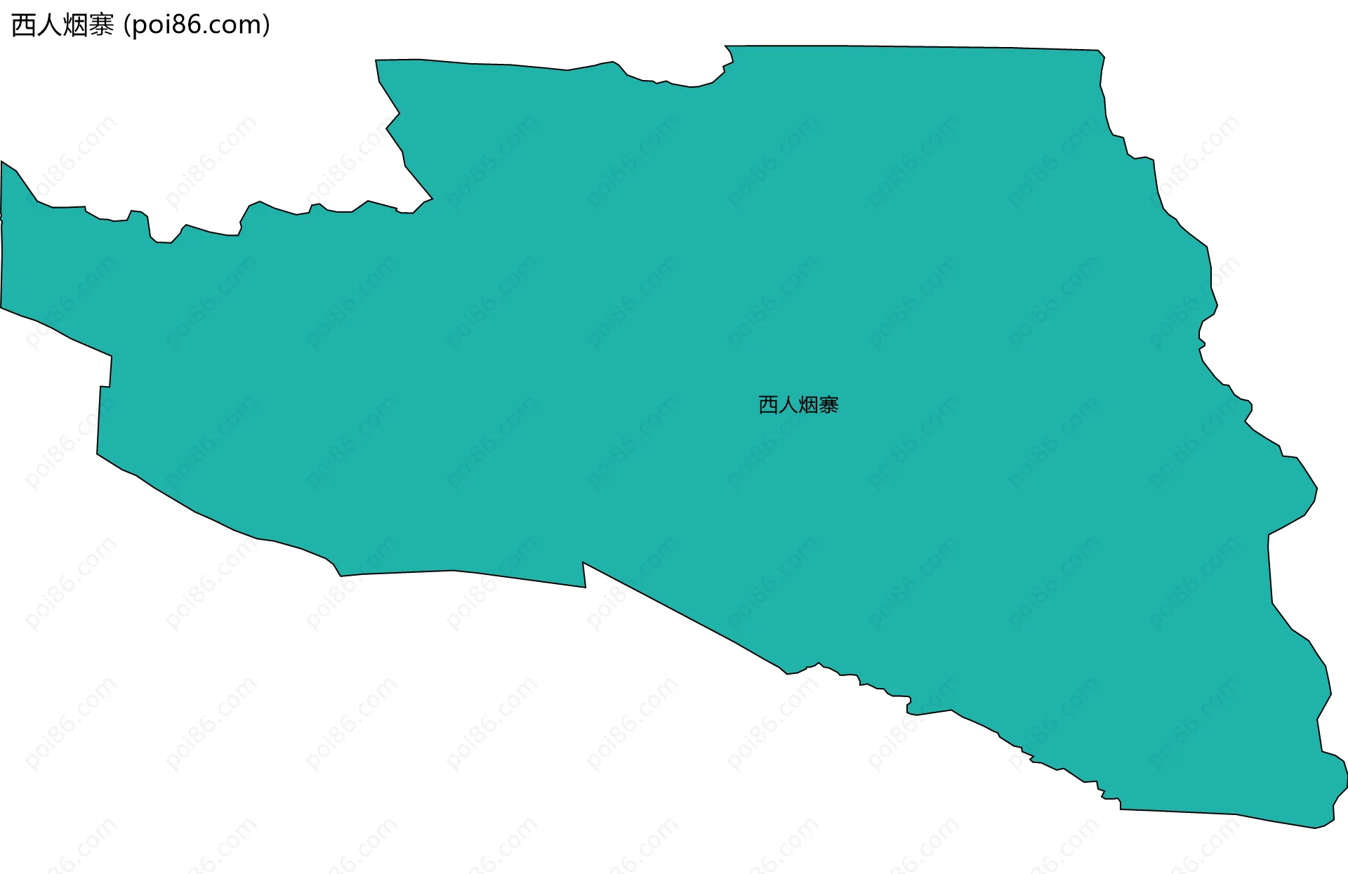 西人烟寨边界地图
