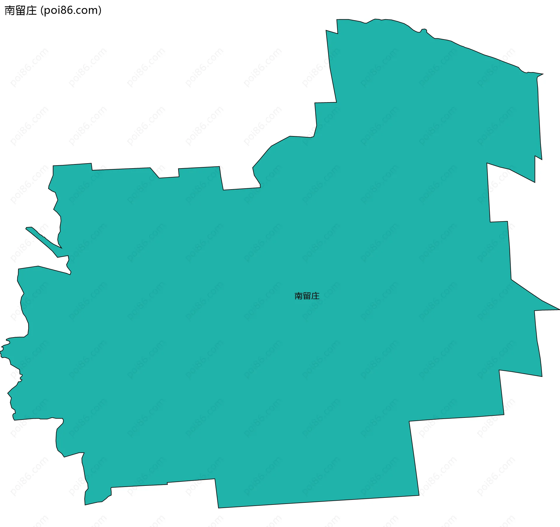 南留庄边界地图