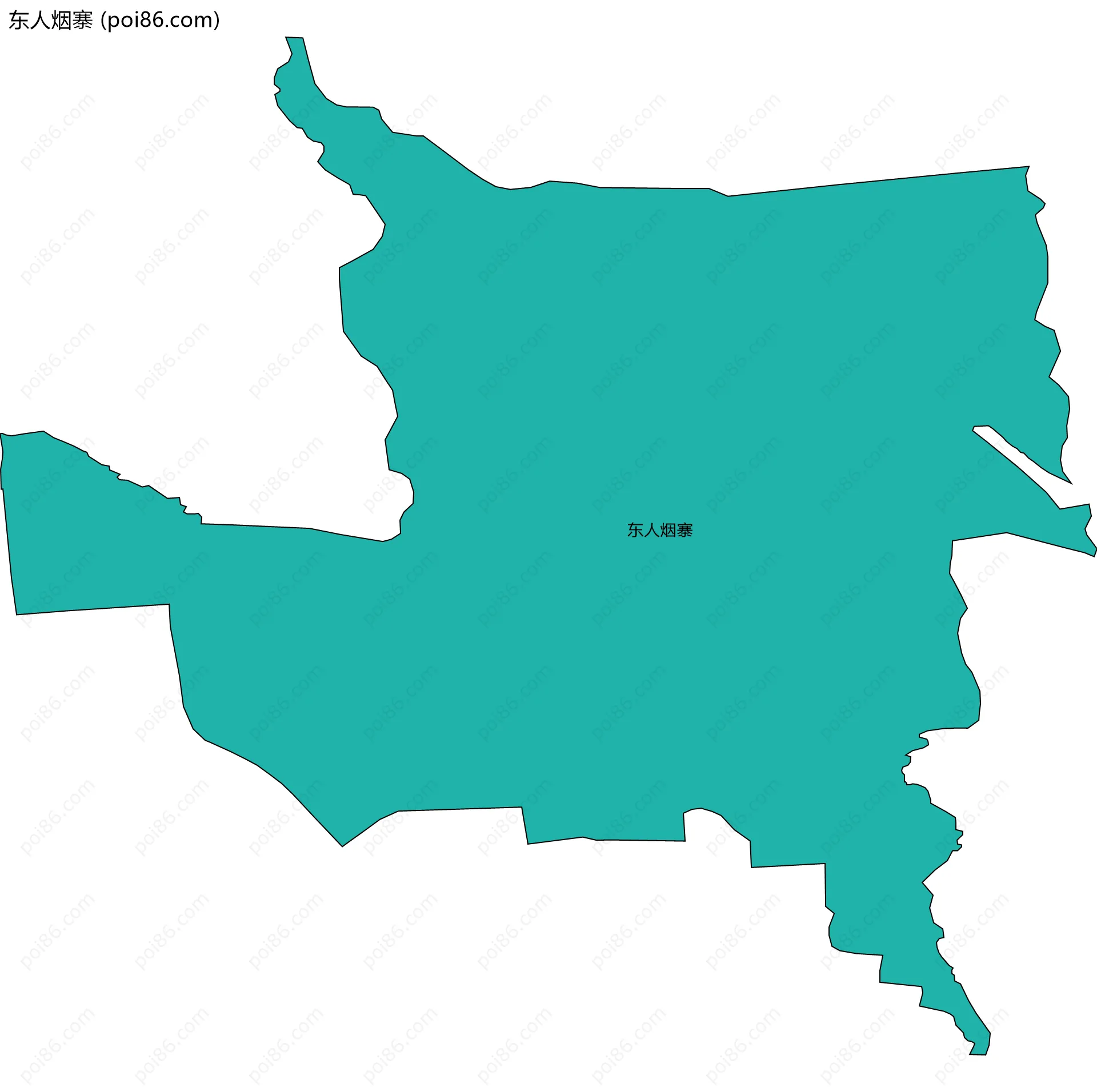 东人烟寨边界地图