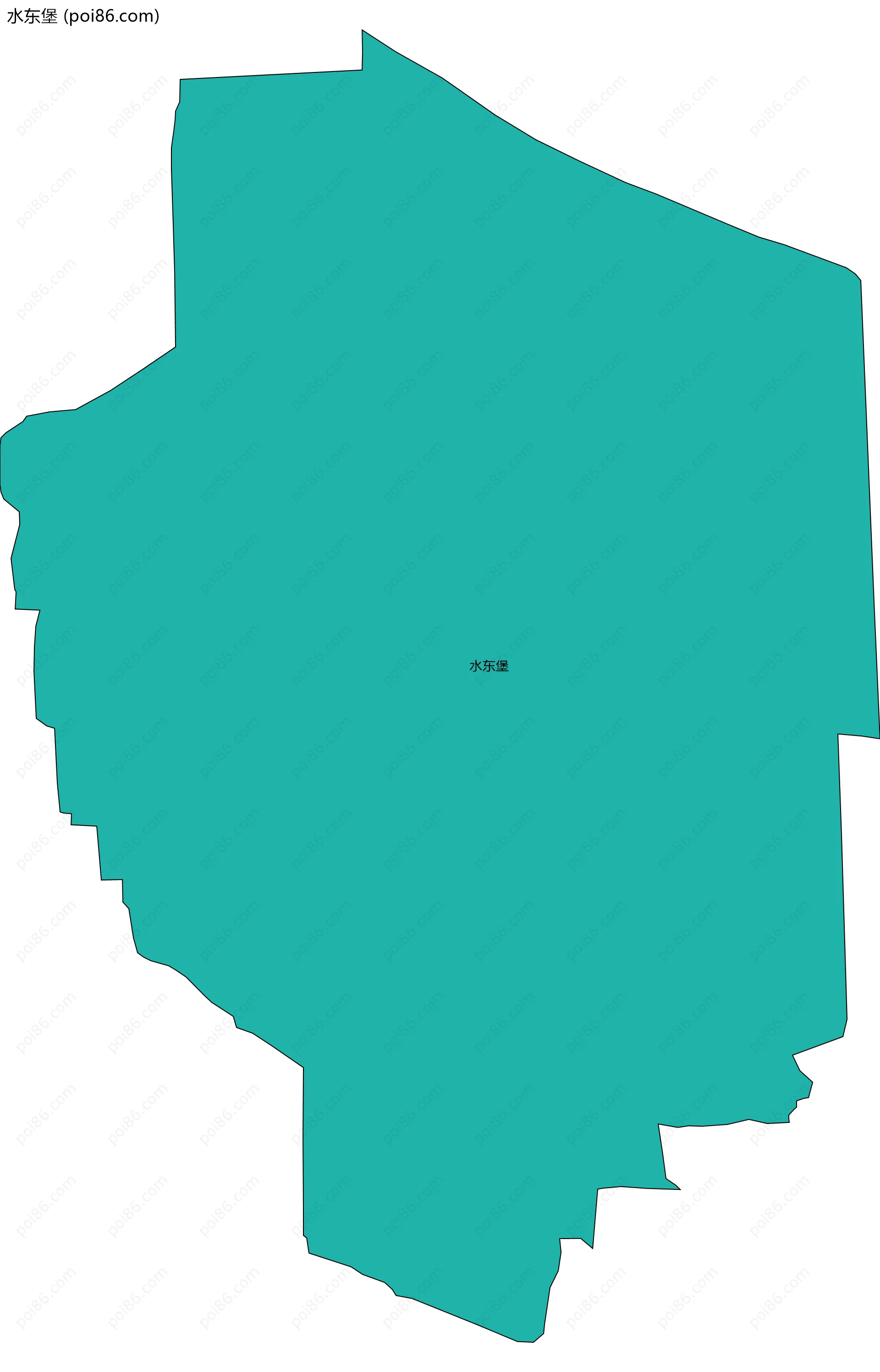 水东堡边界地图