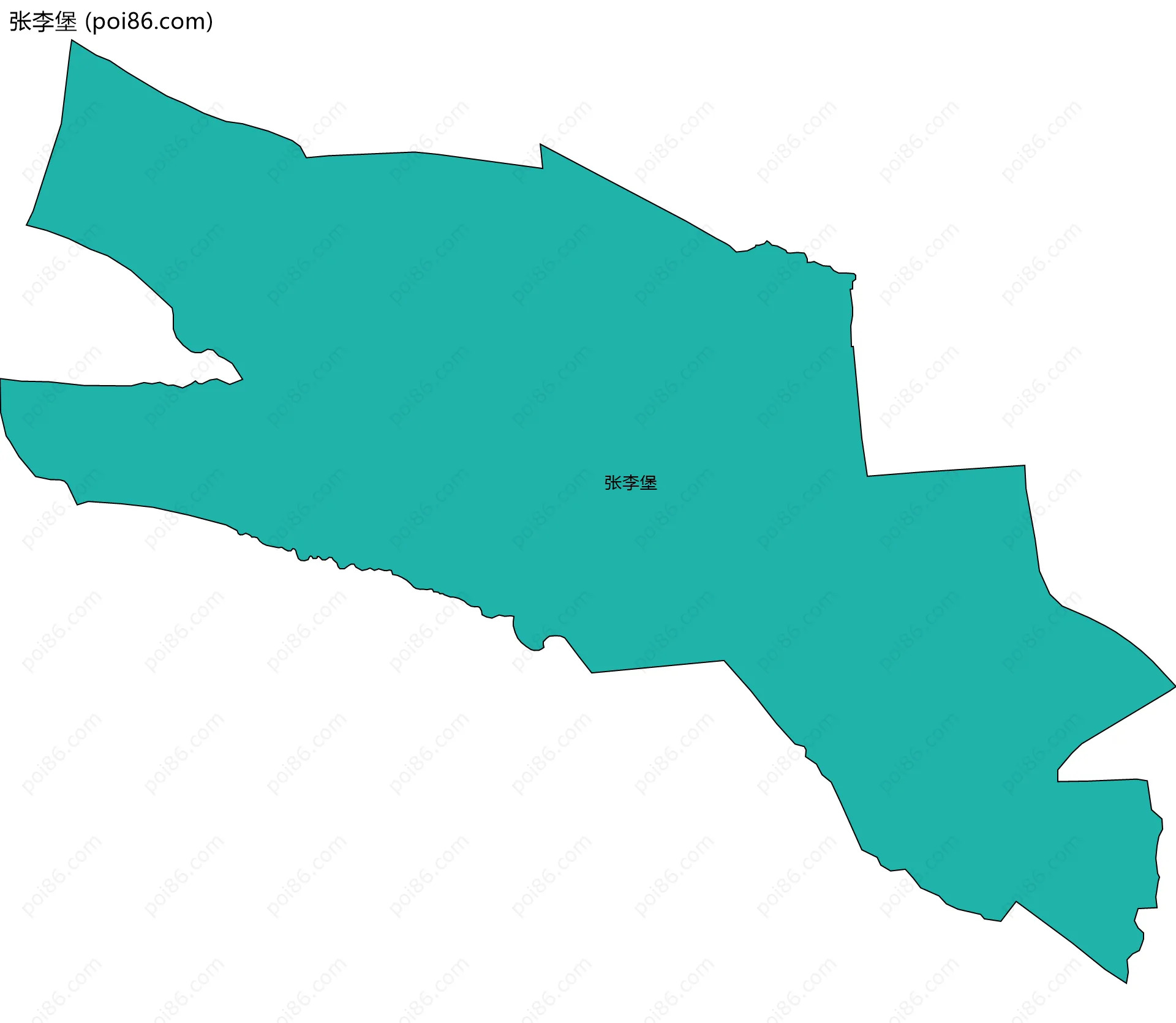 张李堡边界地图