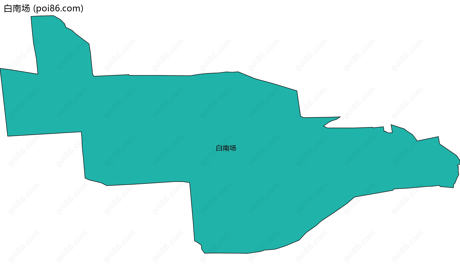 白南场边界地图