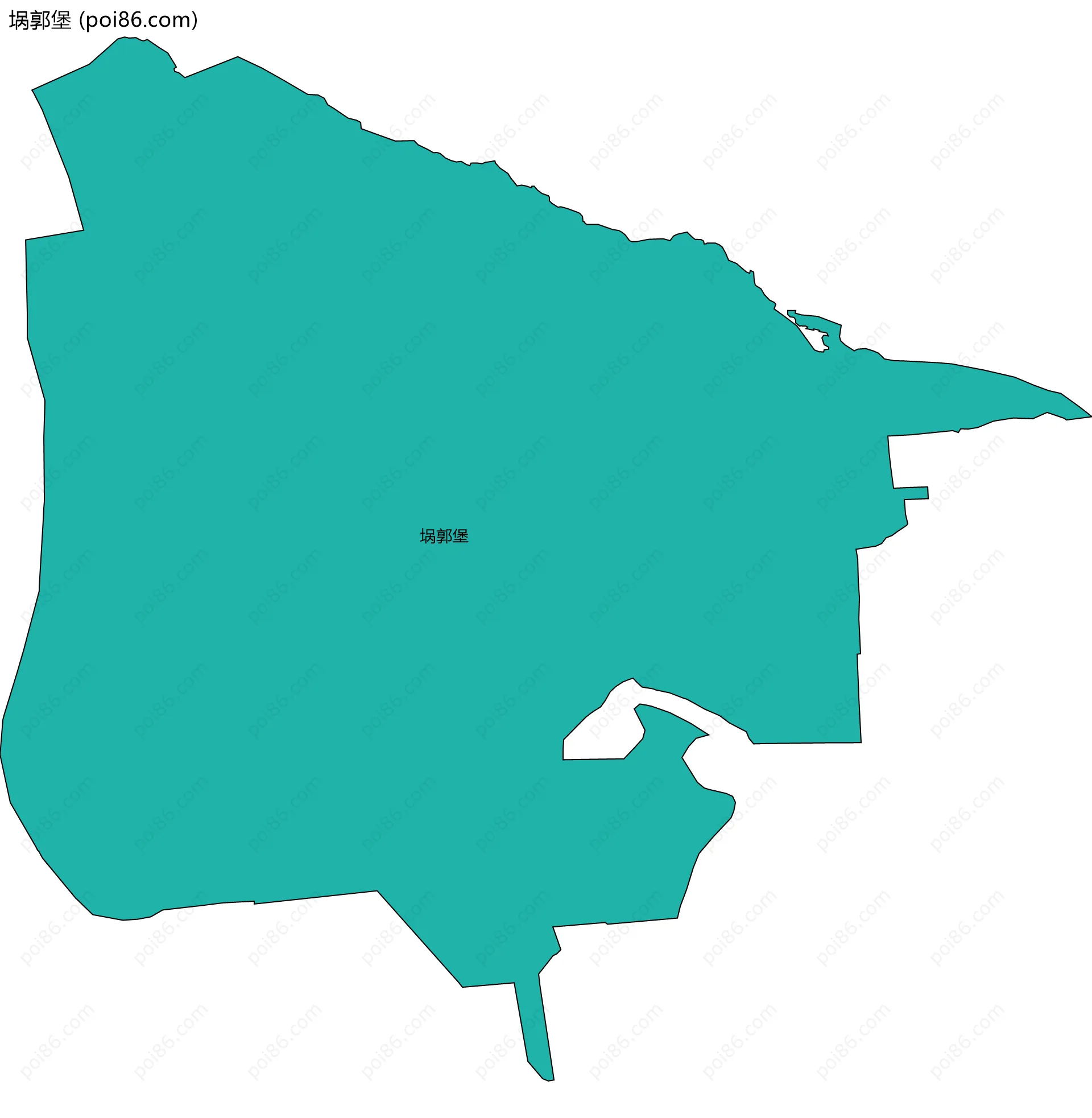 埚郭堡边界地图