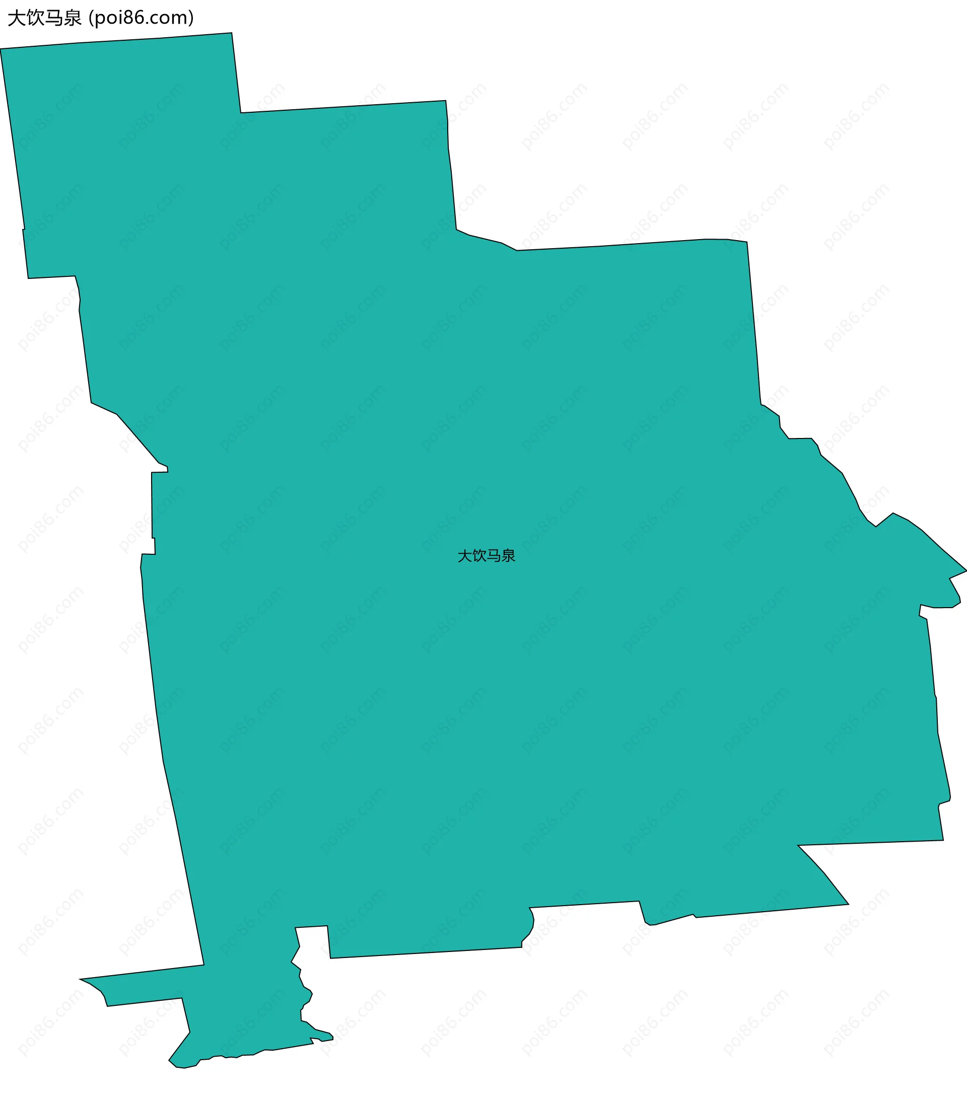 大饮马泉边界地图