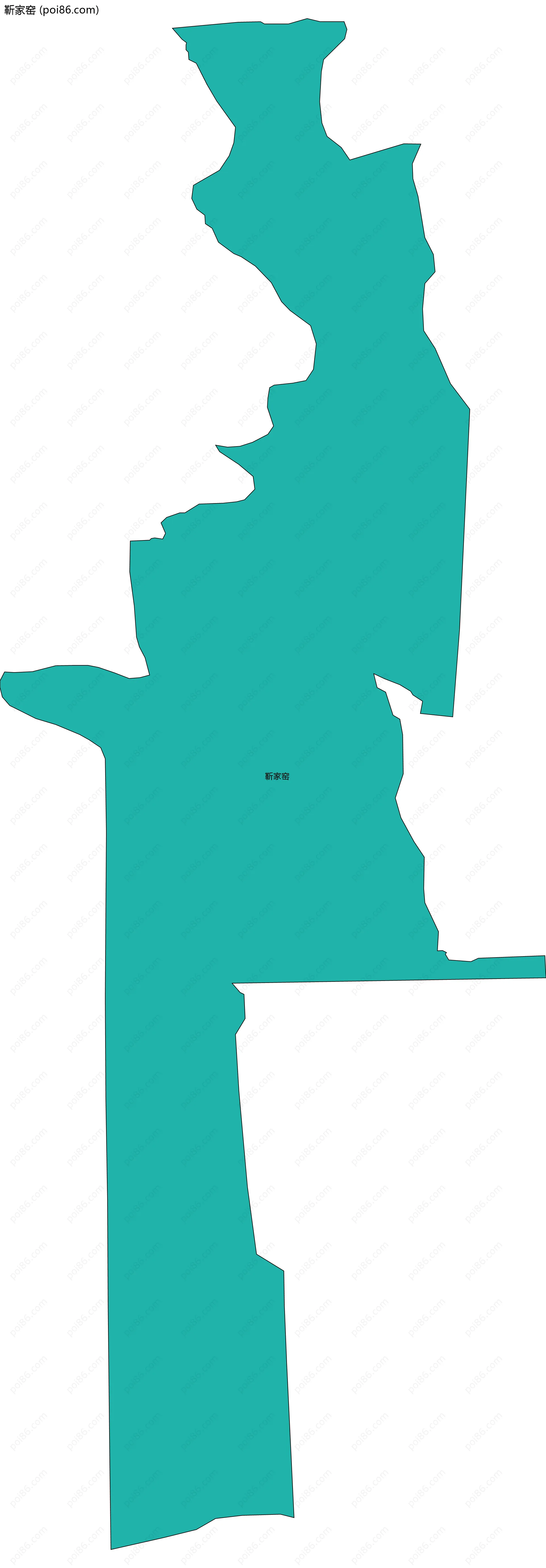 靳家窑边界地图