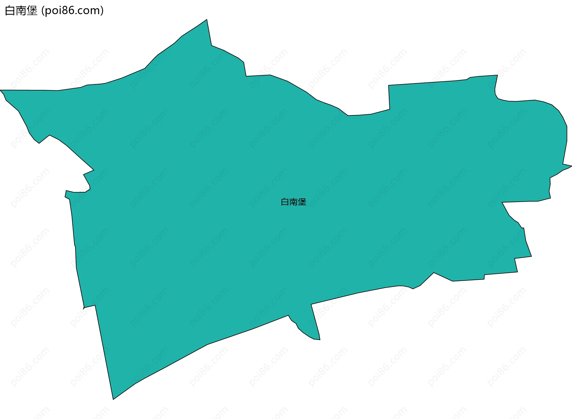 白南堡边界地图
