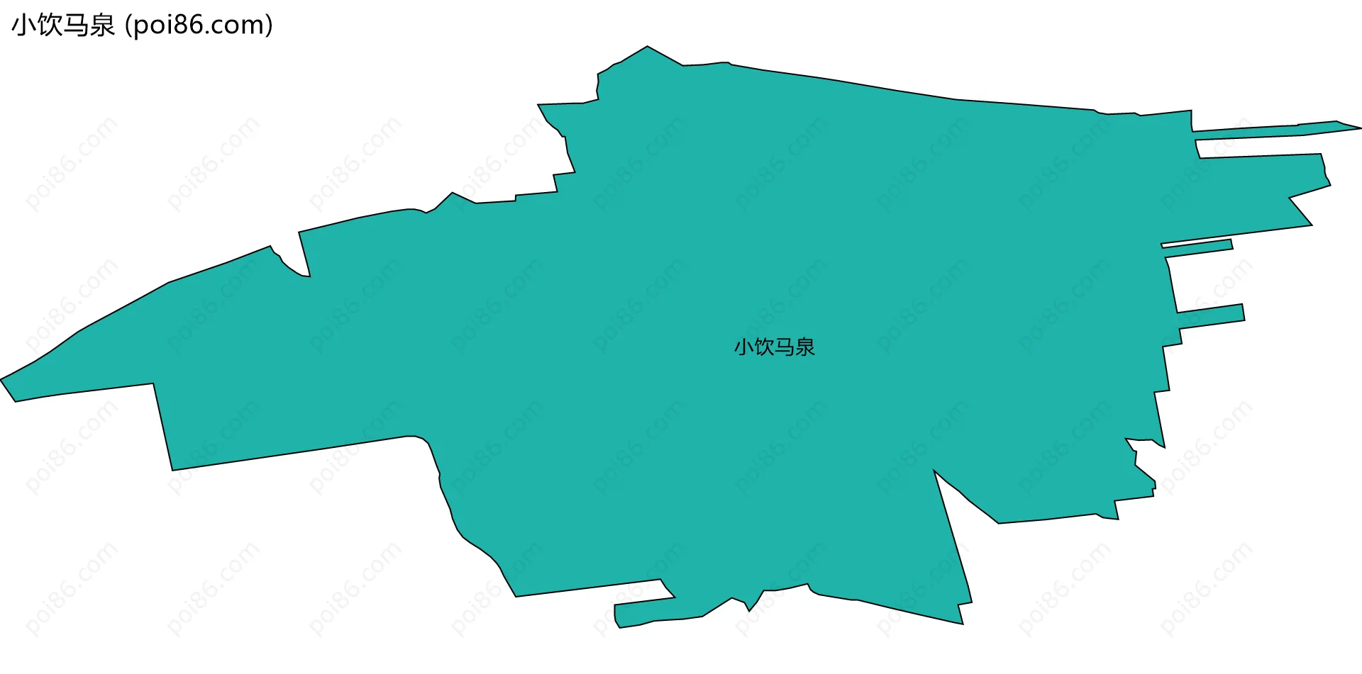 小饮马泉边界地图