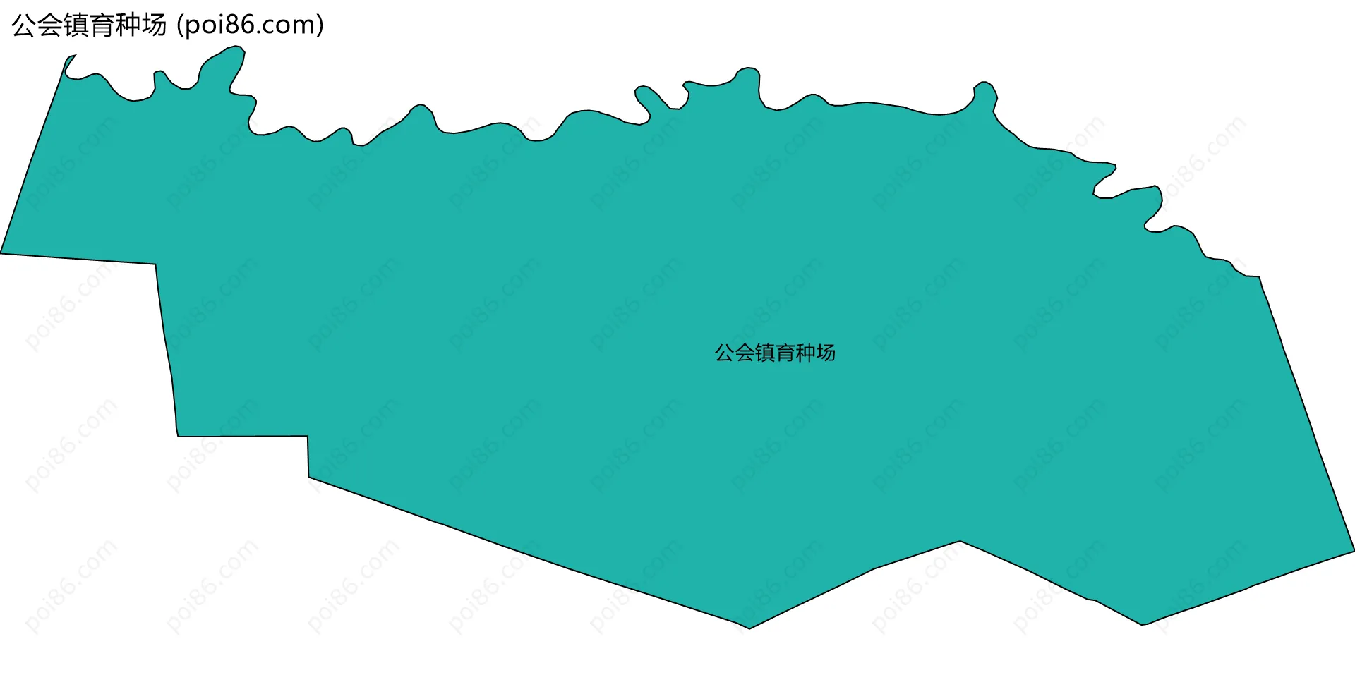 公会镇育种场边界地图