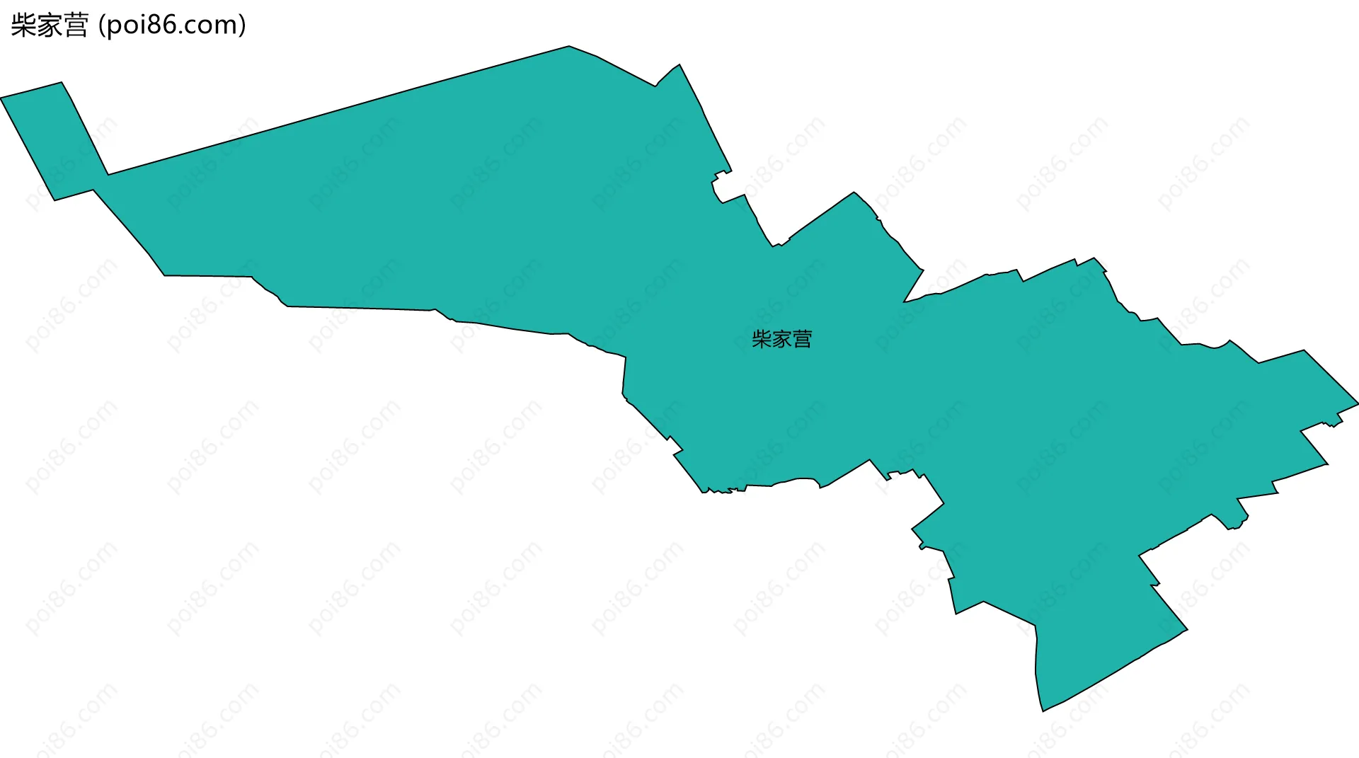 柴家营边界地图