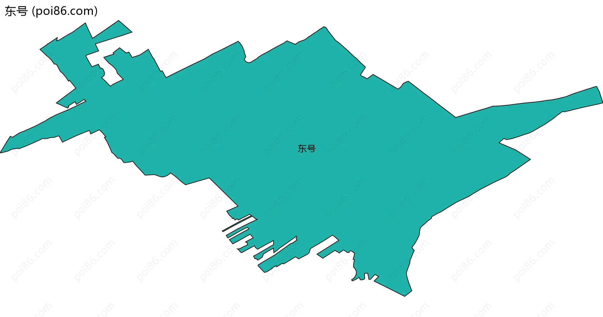 东号边界地图