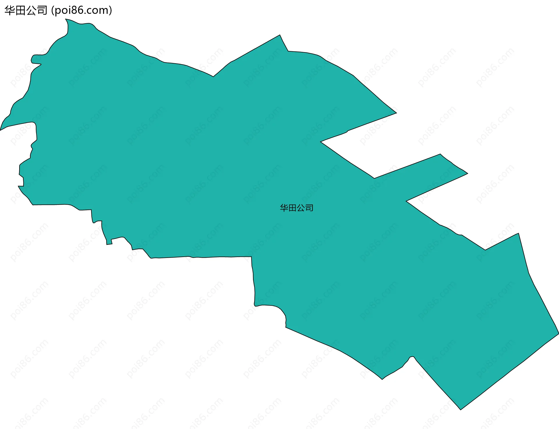 华田公司边界地图