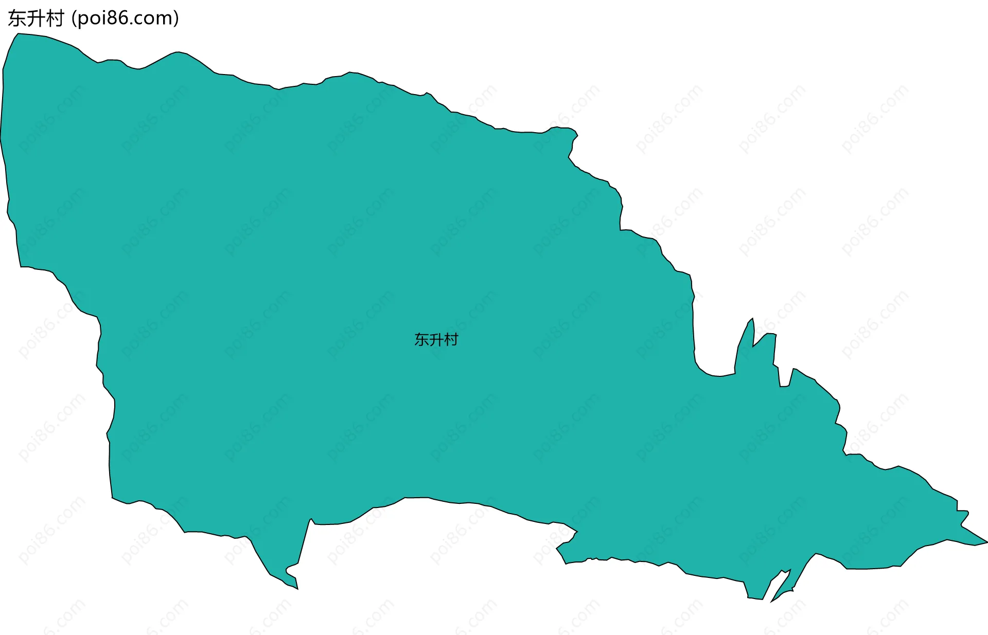 东升村边界地图