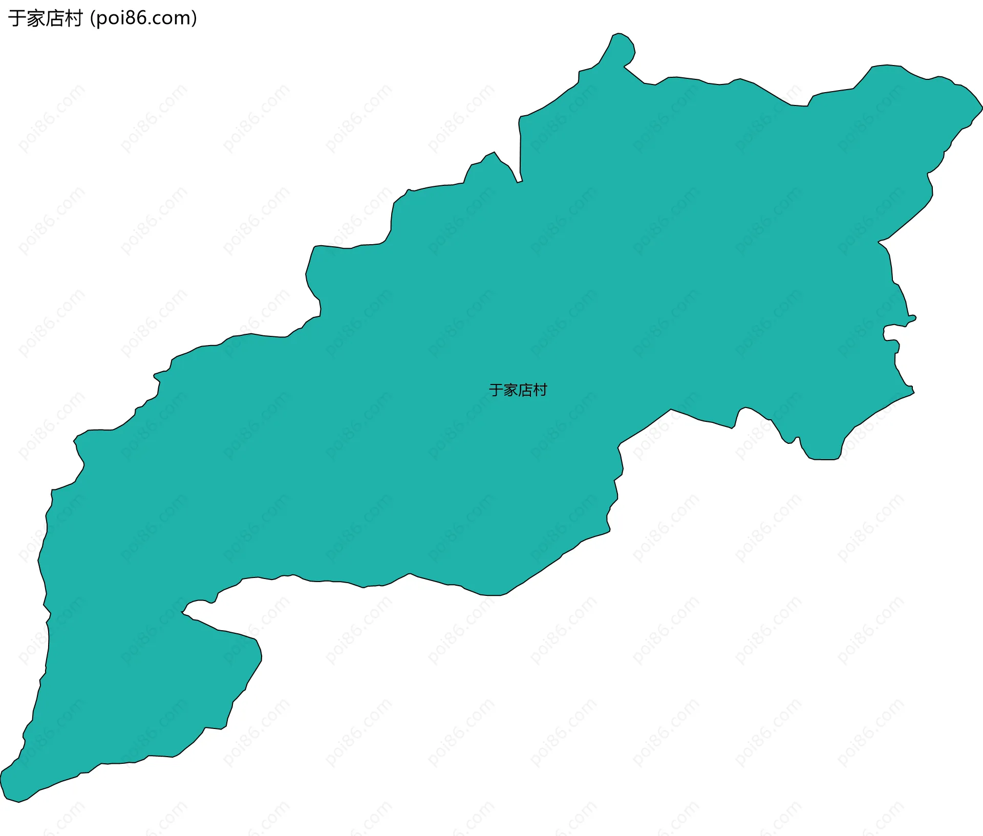 于家店村边界地图