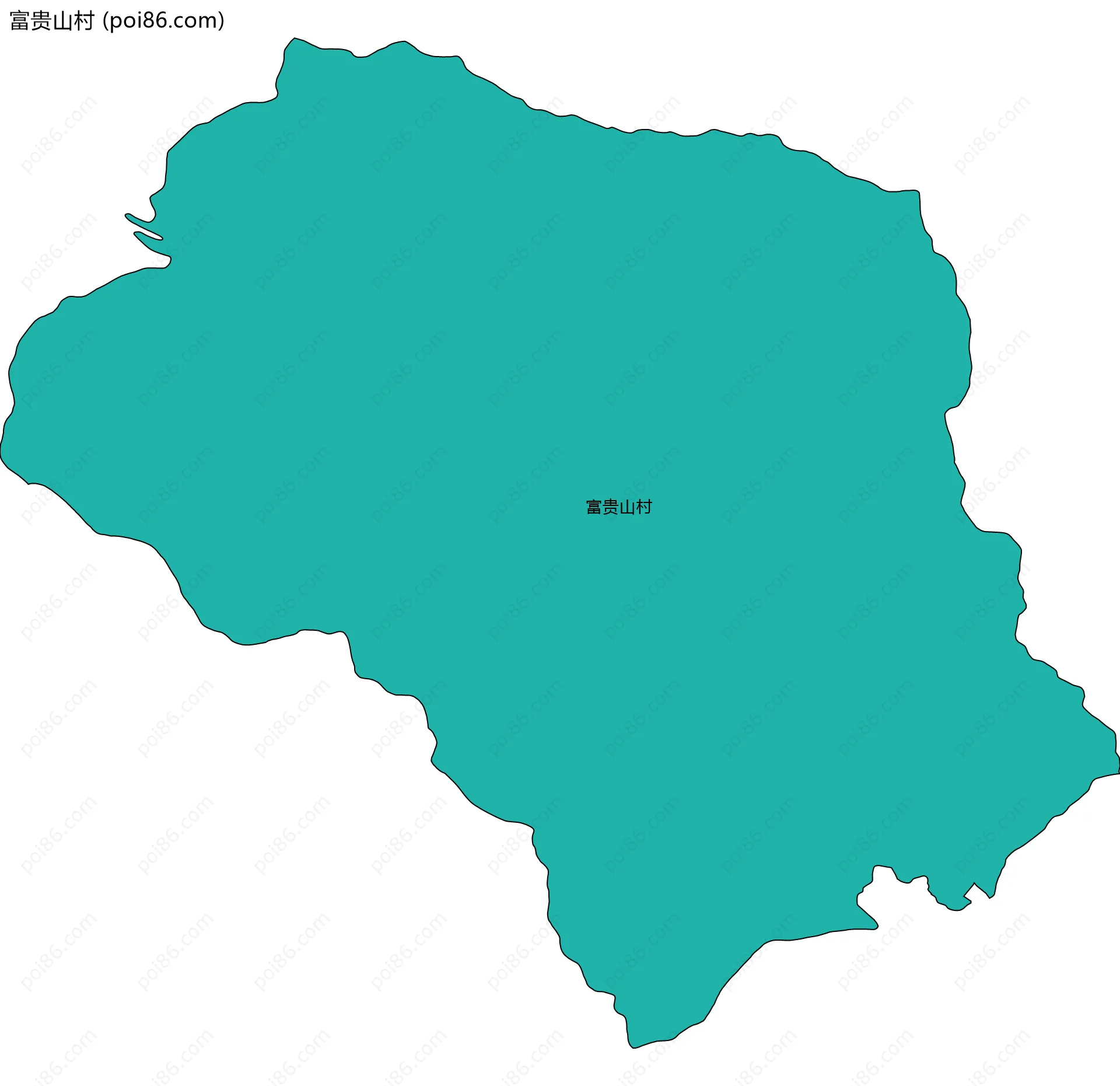 富贵山村边界地图
