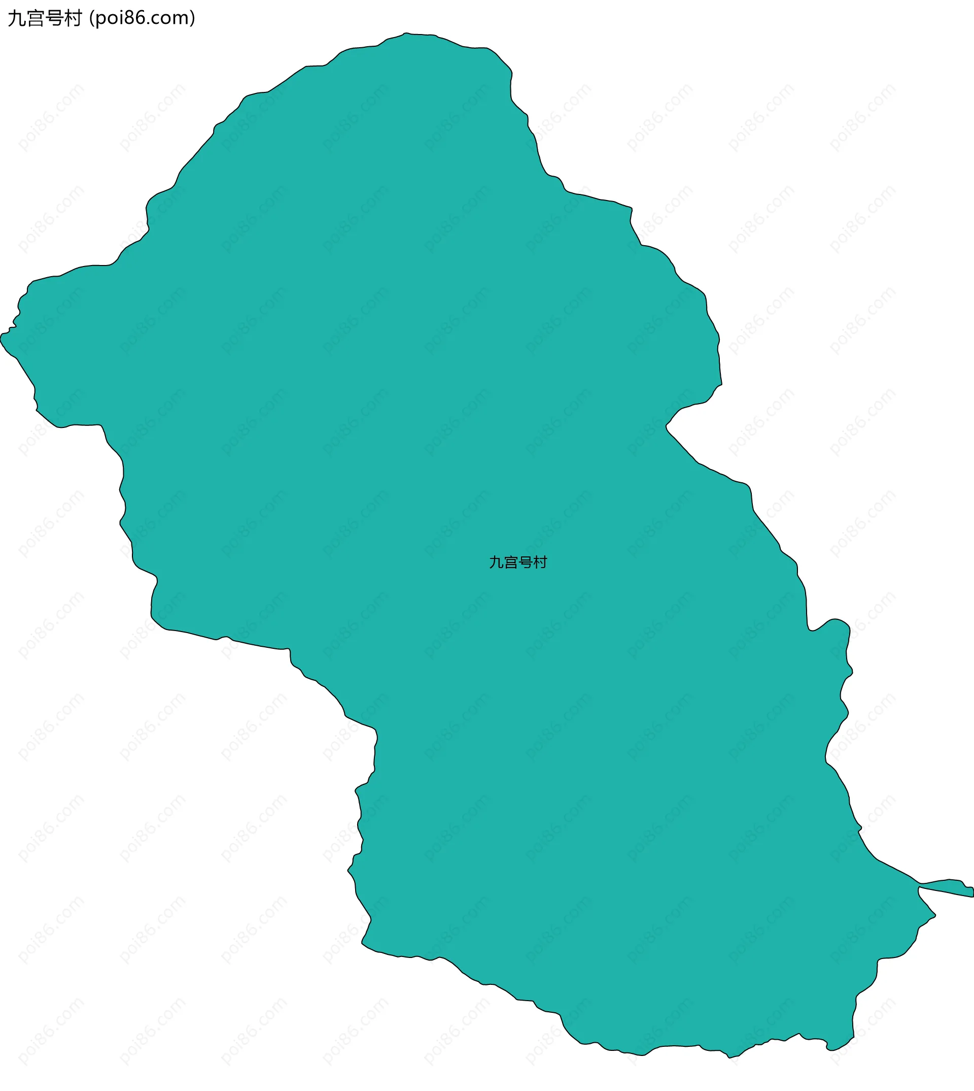 九宫号村边界地图