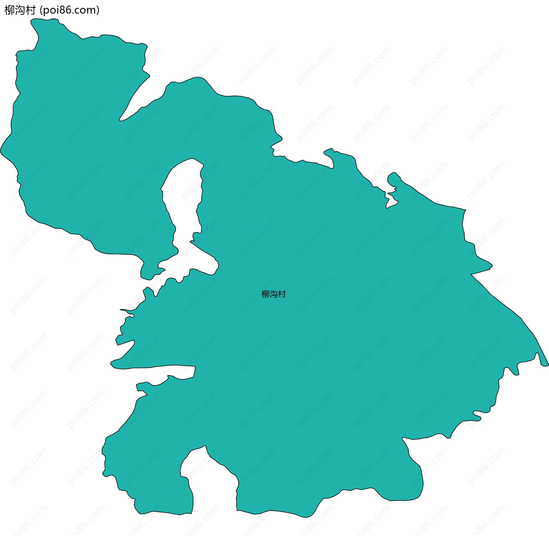 柳沟村边界地图