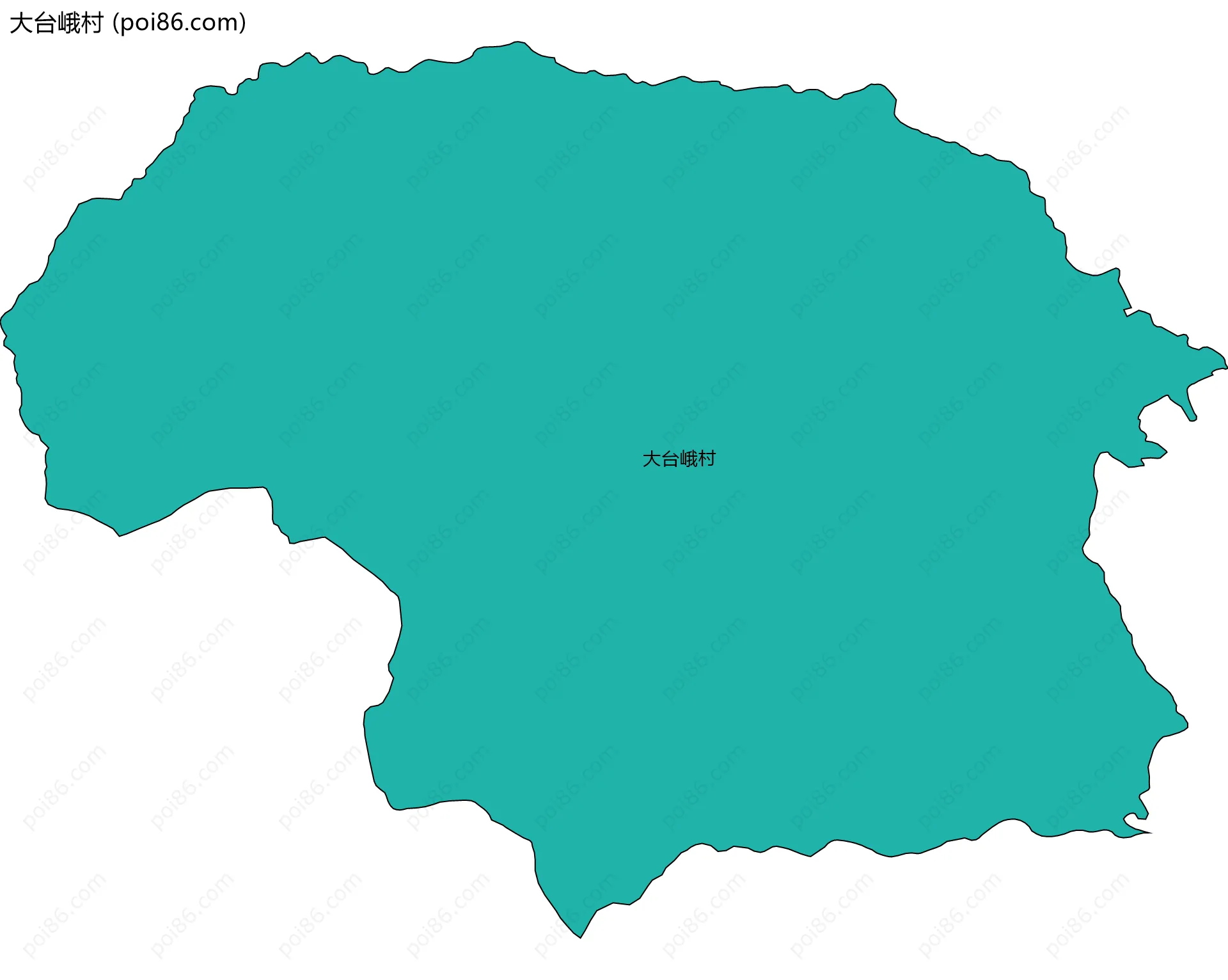 大台峨村边界地图