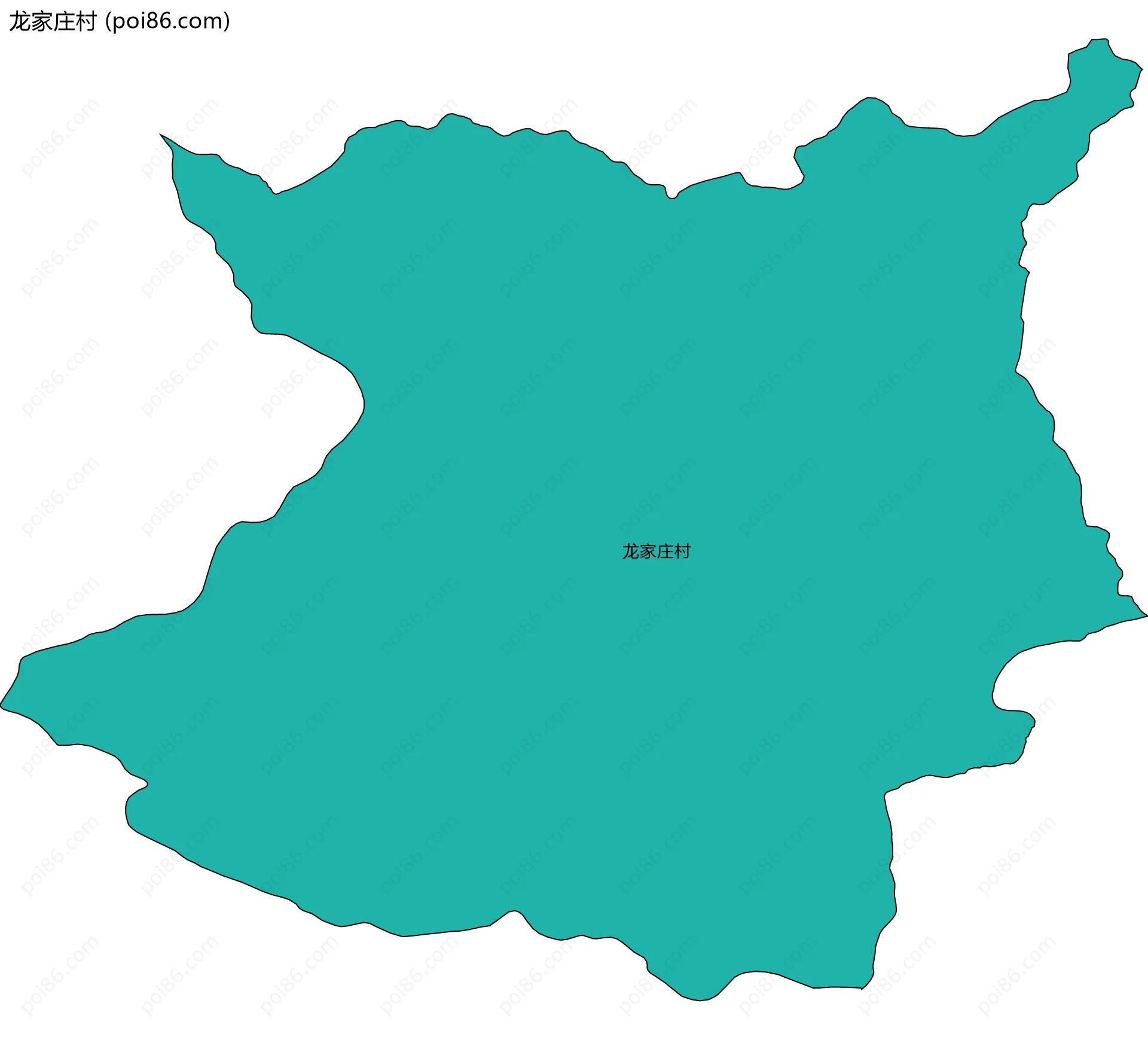 龙家庄村边界地图