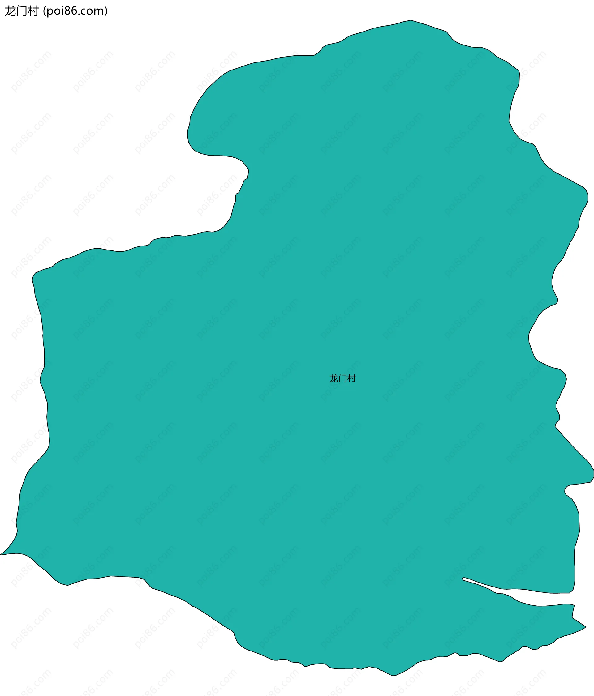 龙门村边界地图