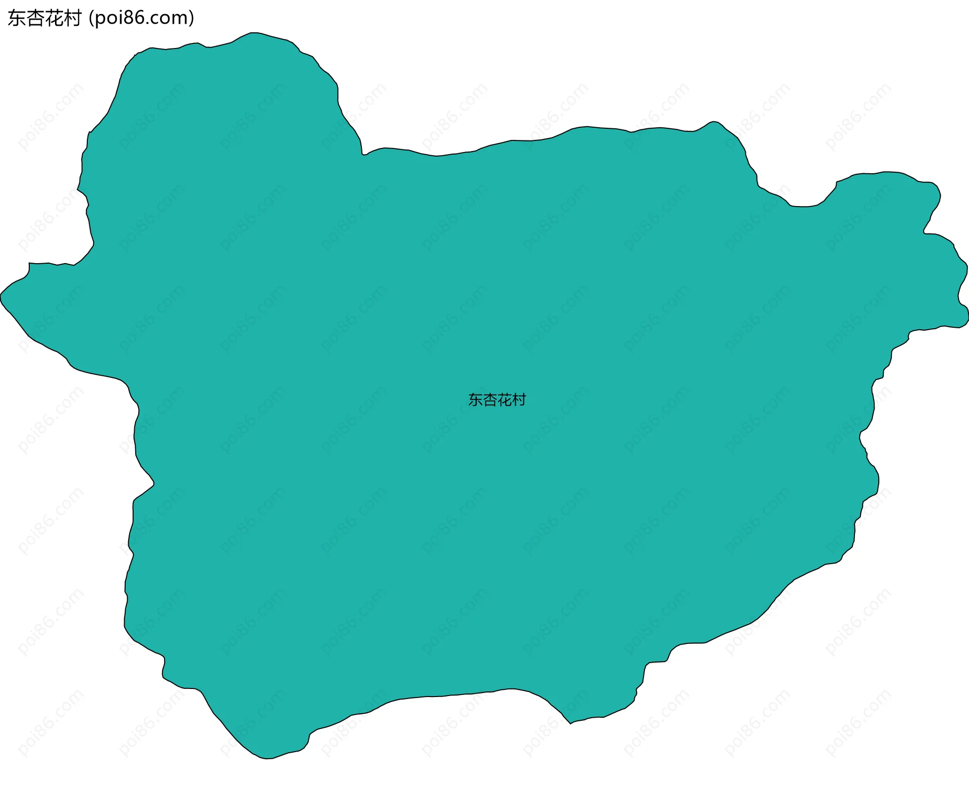 东杏花村边界地图