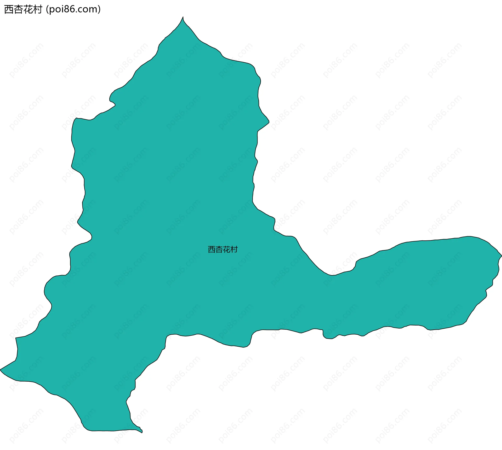 西杏花村边界地图