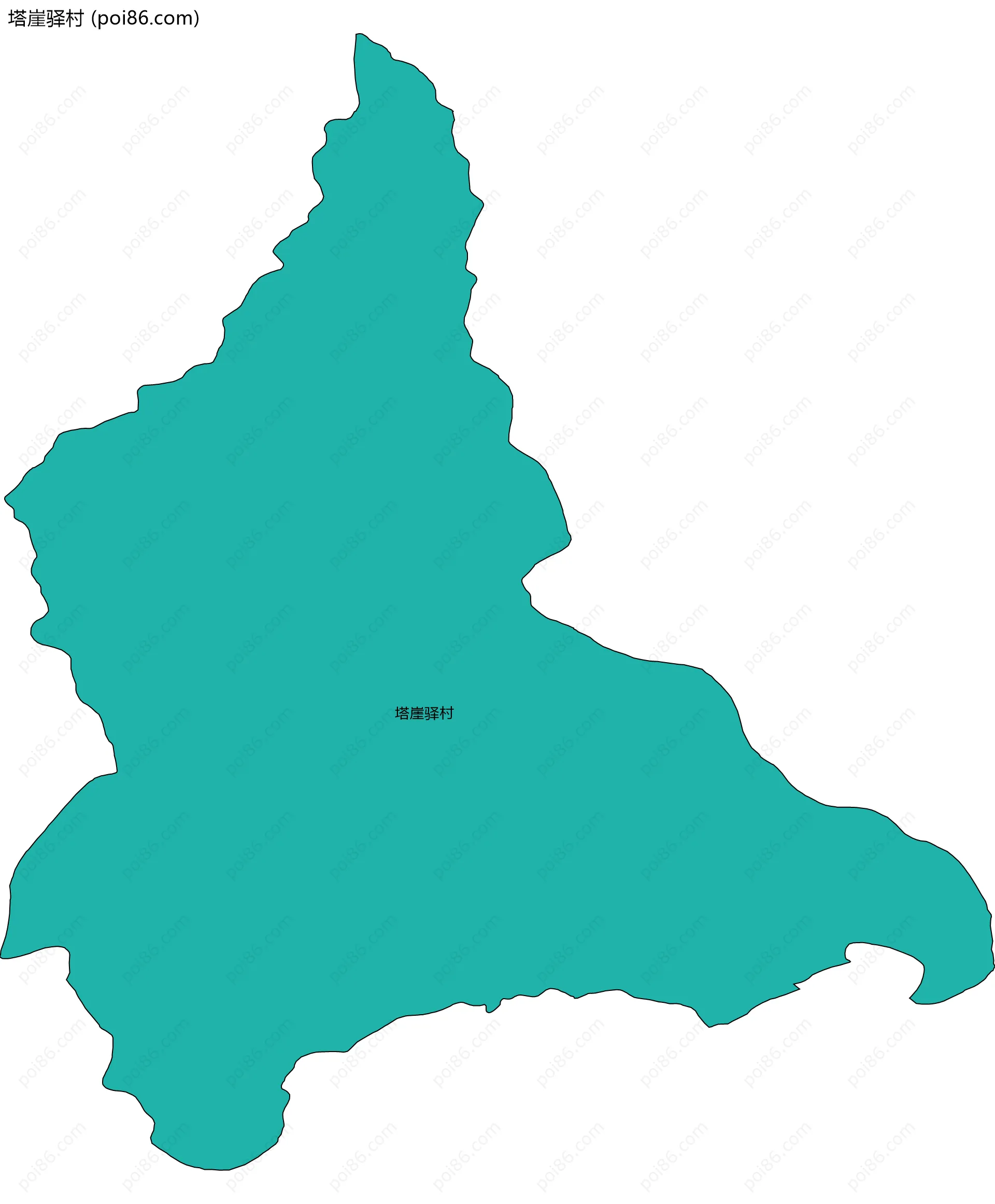 塔崖驿村边界地图