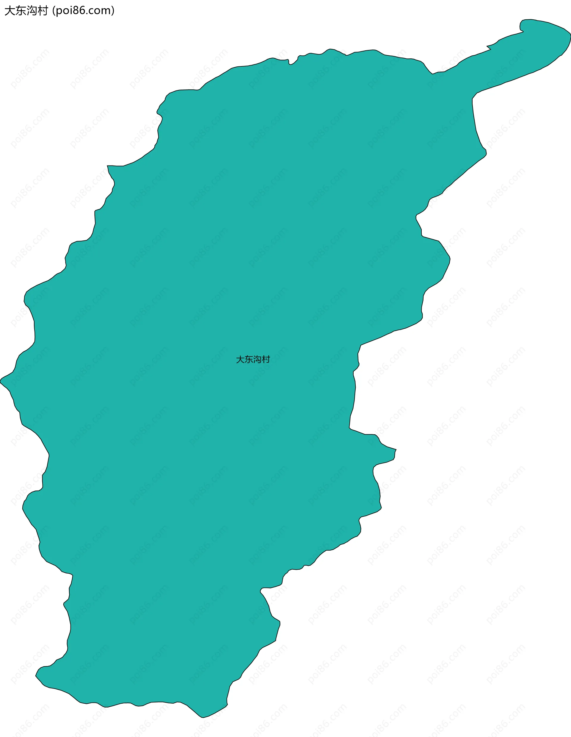 大东沟村边界地图