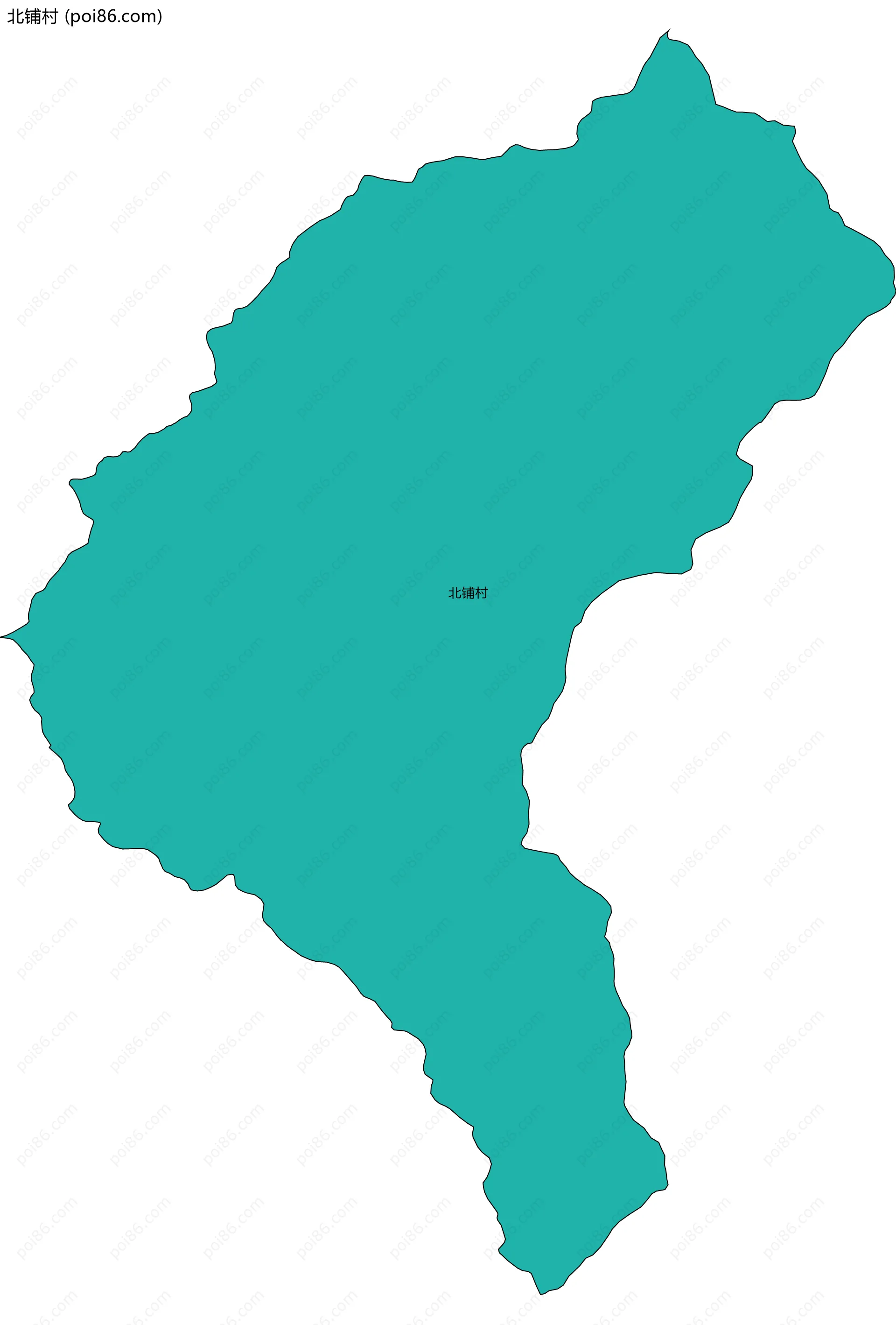 北铺村边界地图