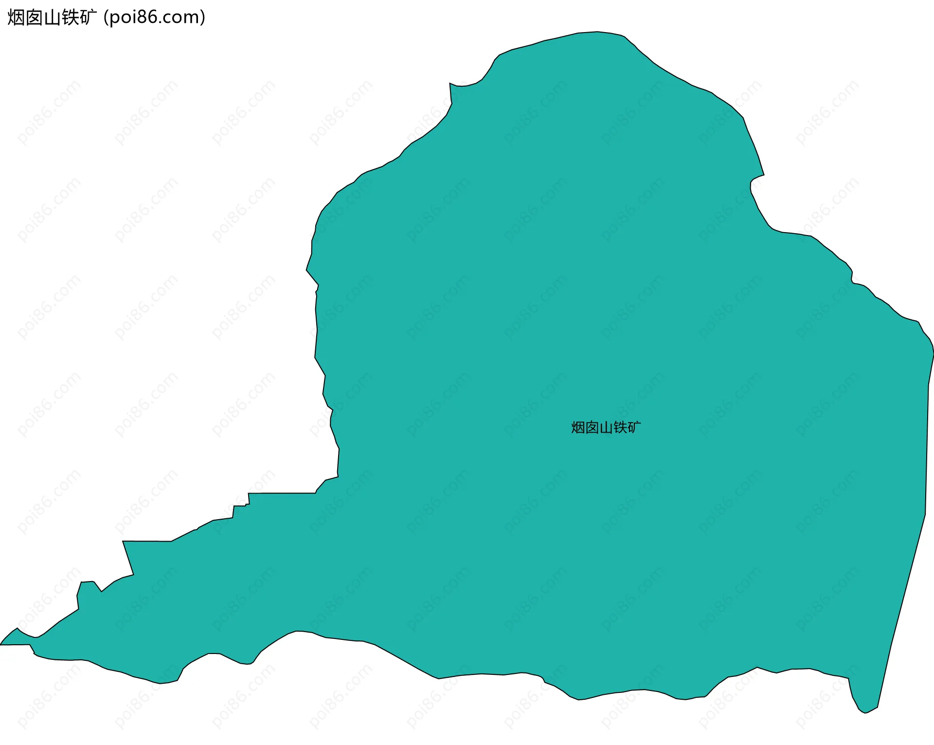 烟囱山铁矿边界地图