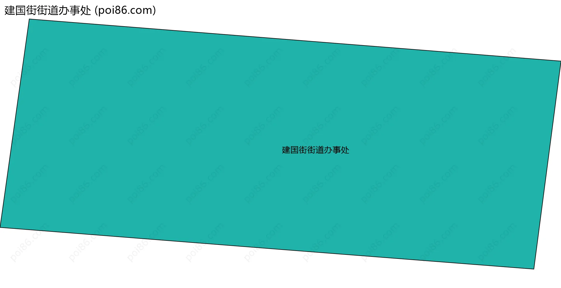 建国街街道办事处边界地图