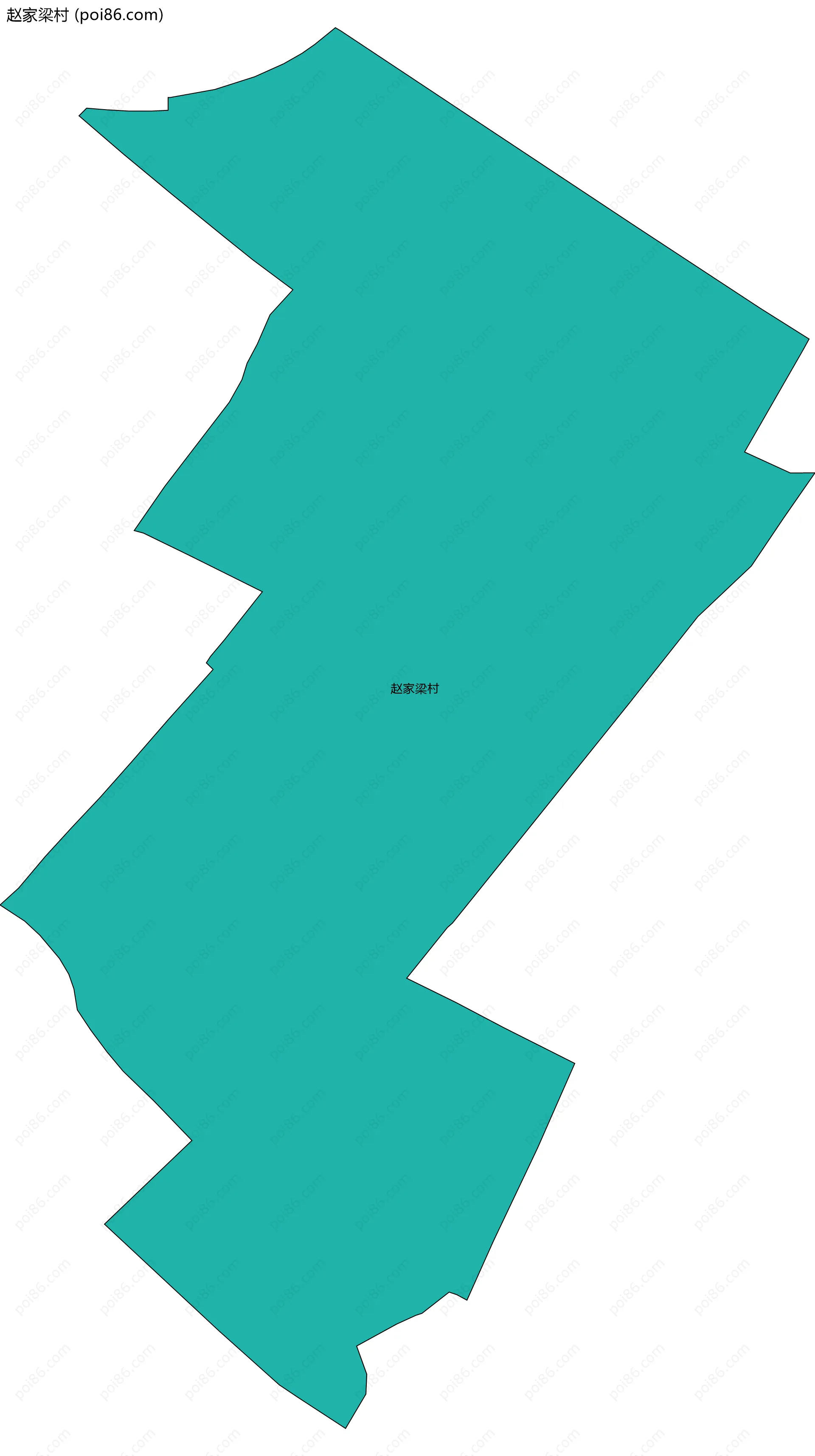 赵家梁村边界地图