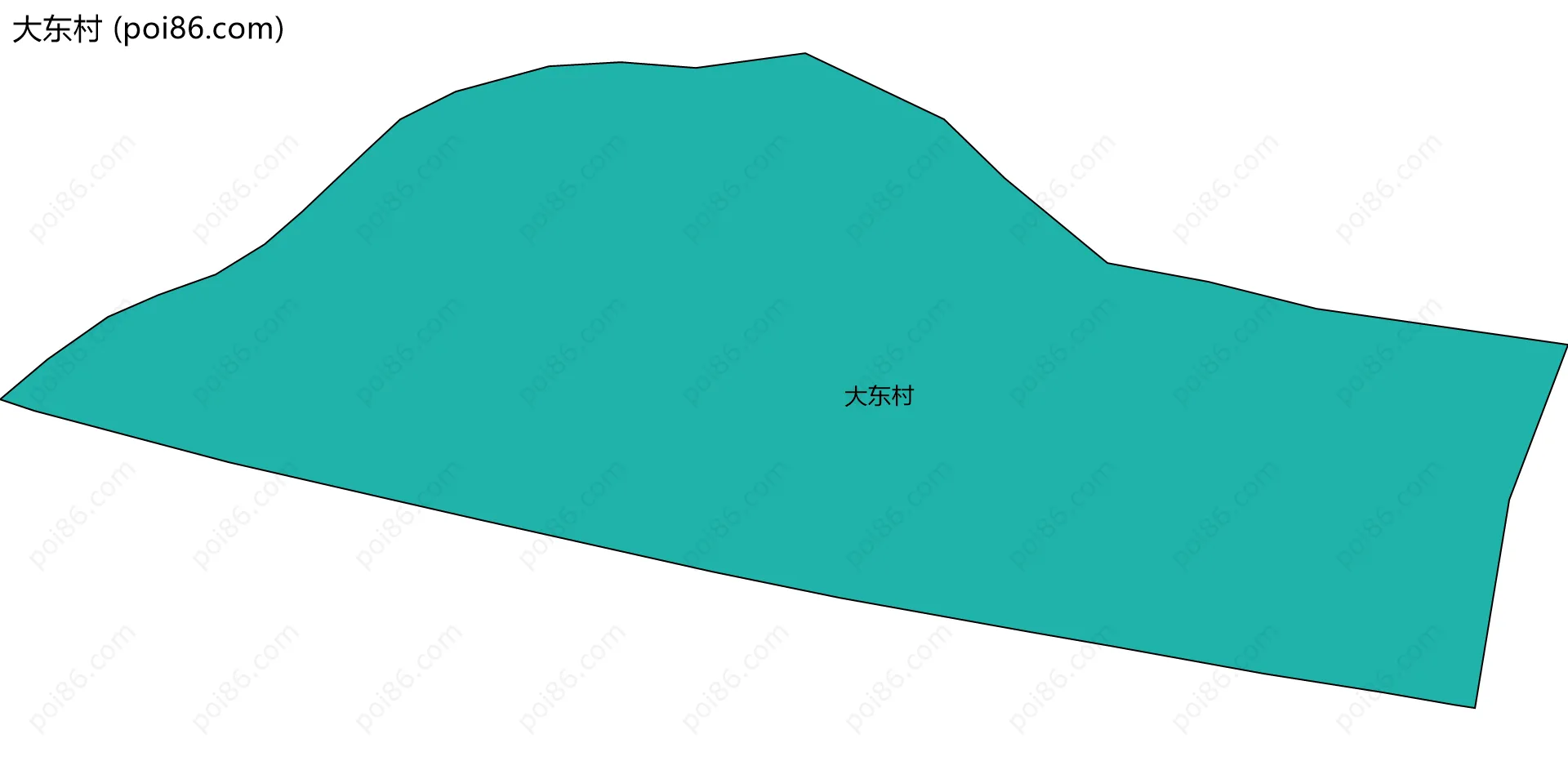 大东村边界地图