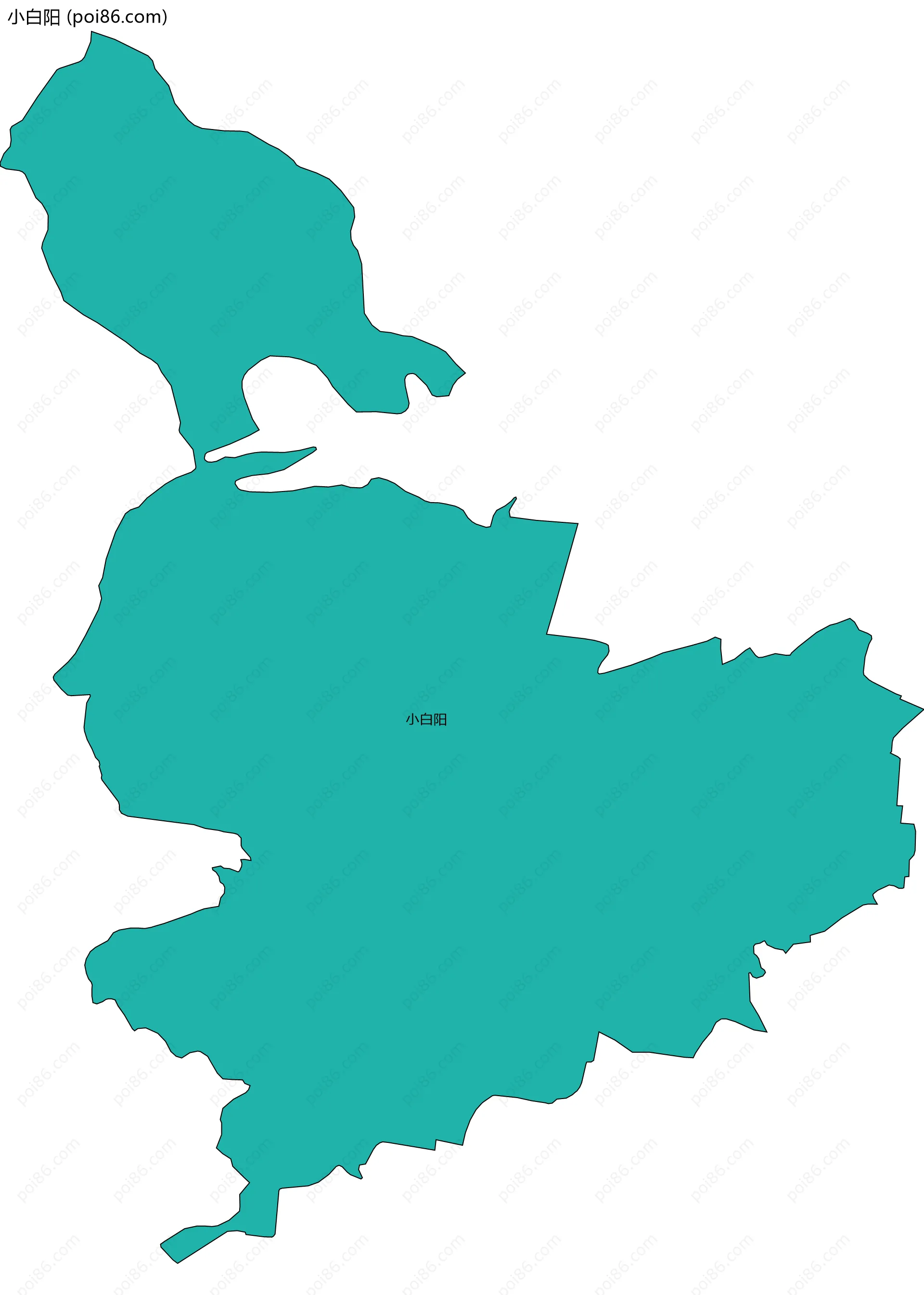 小白阳边界地图