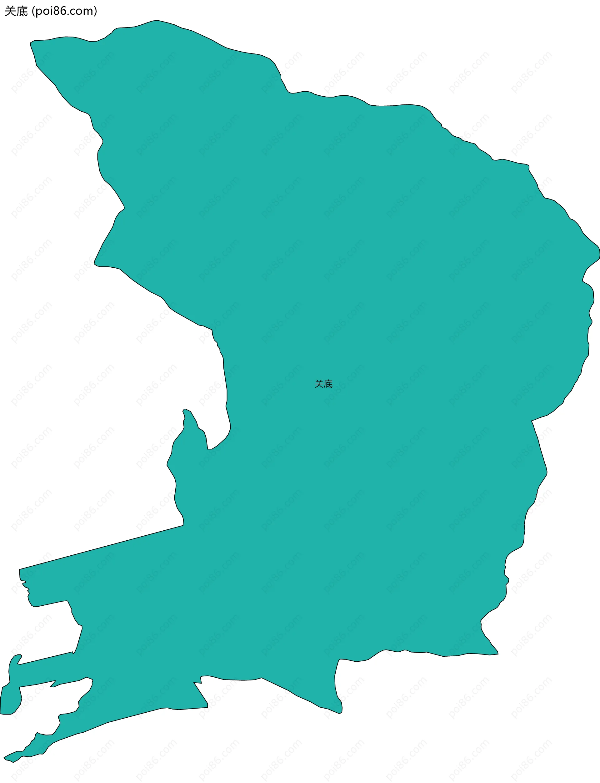 关底边界地图