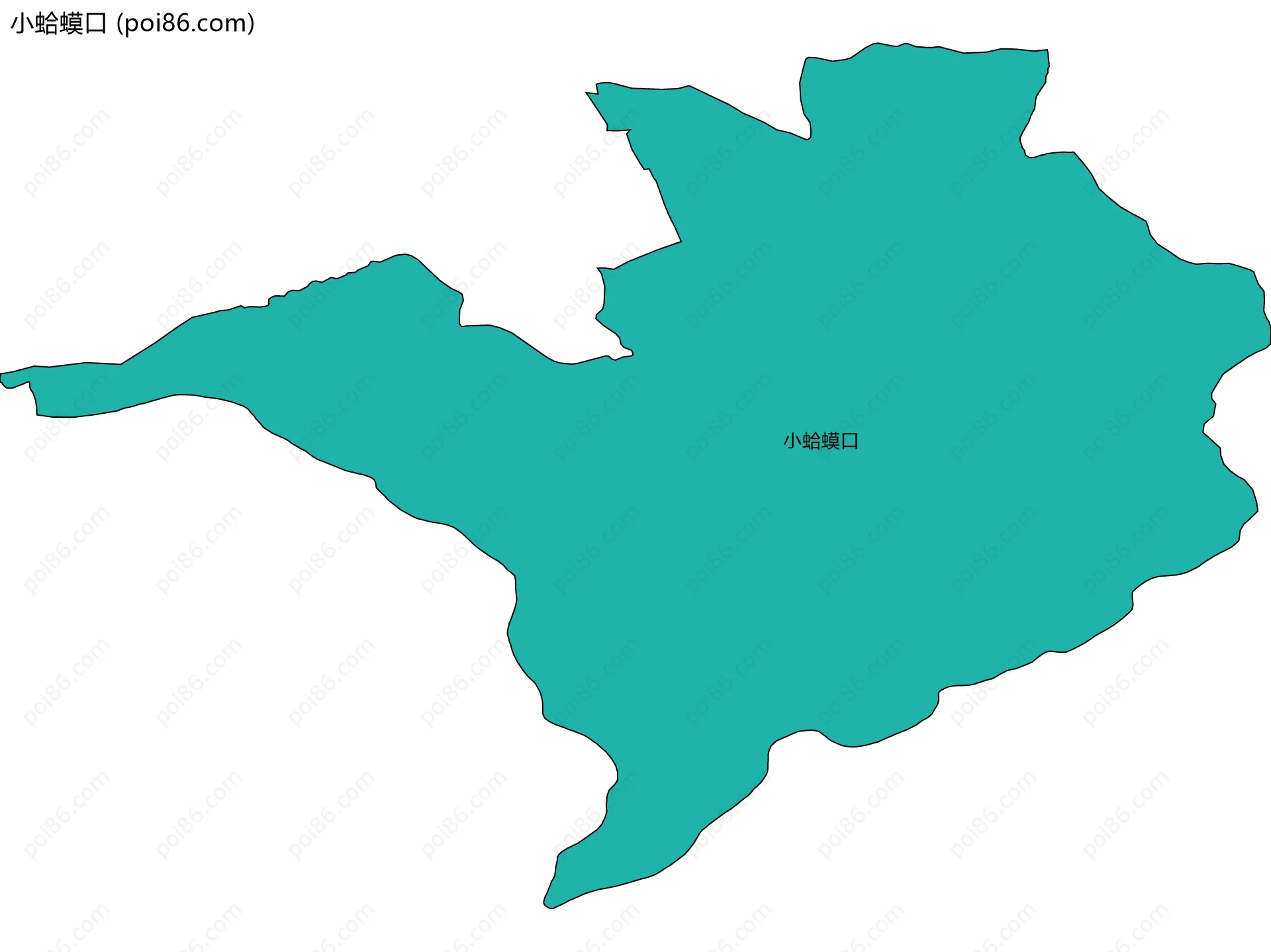 小蛤蟆口边界地图