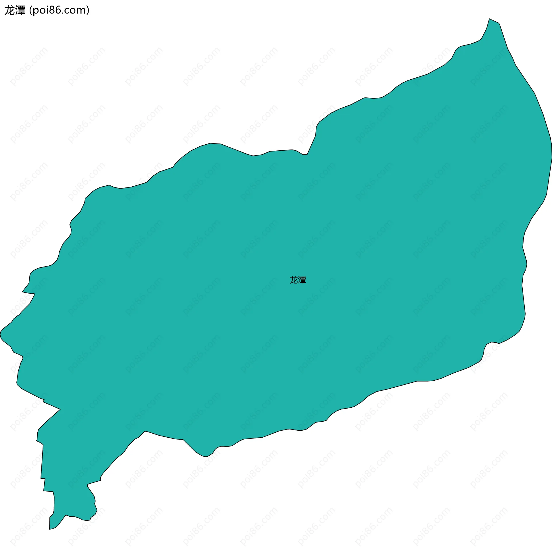 龙潭边界地图