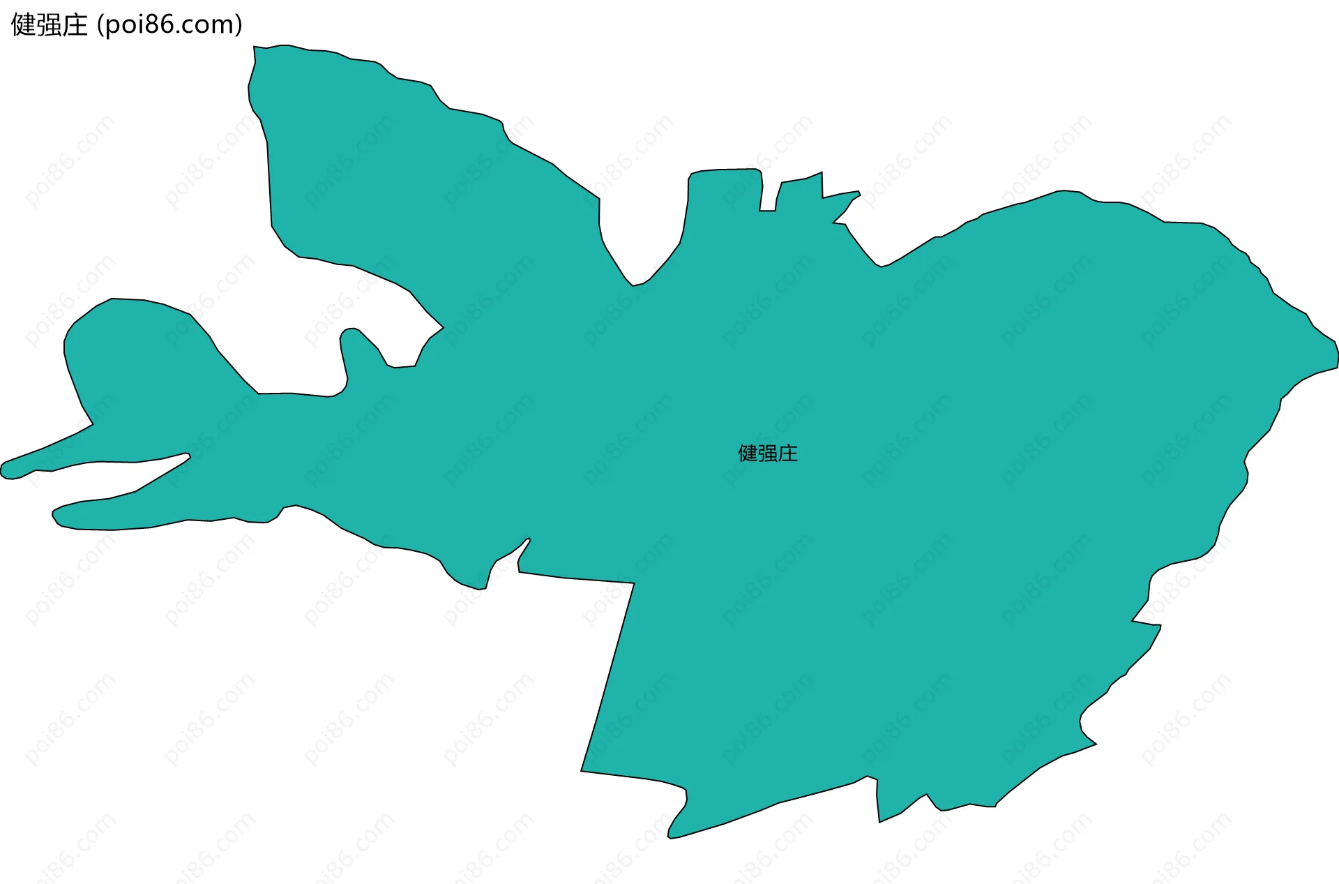 健强庄边界地图