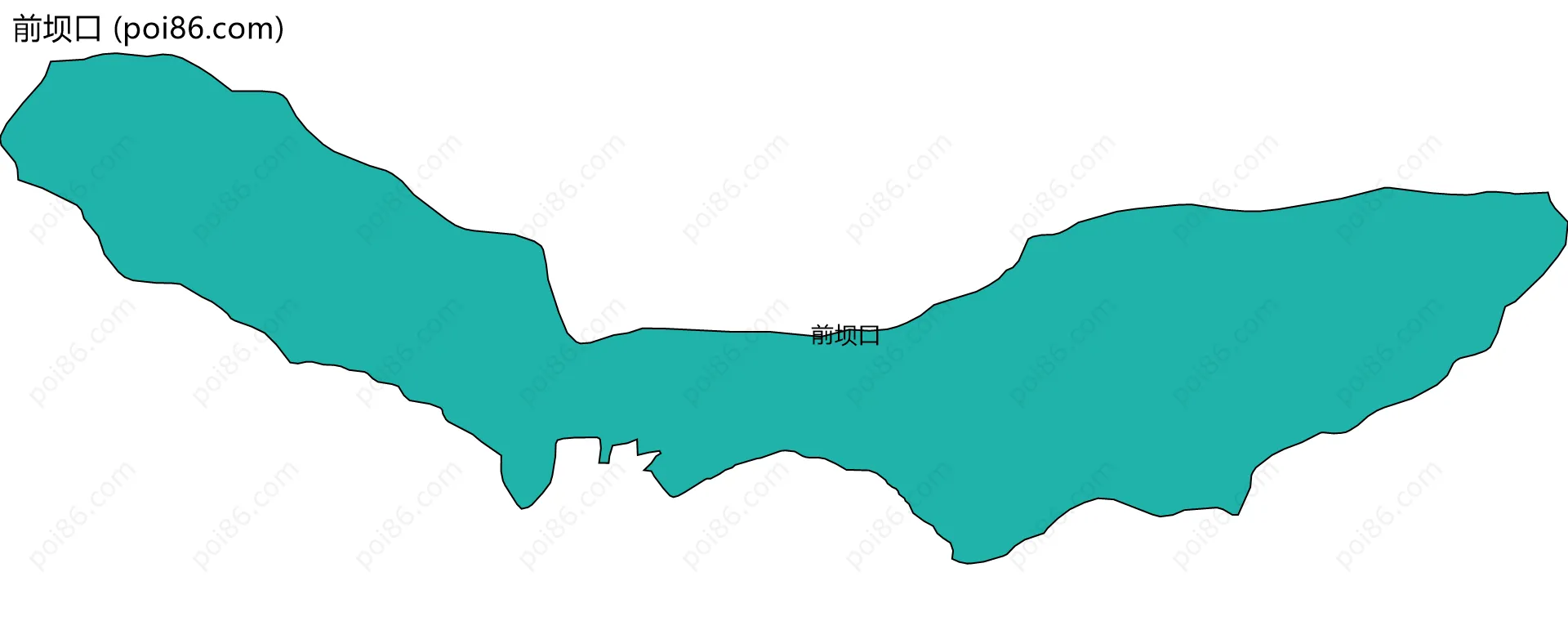 前坝口边界地图