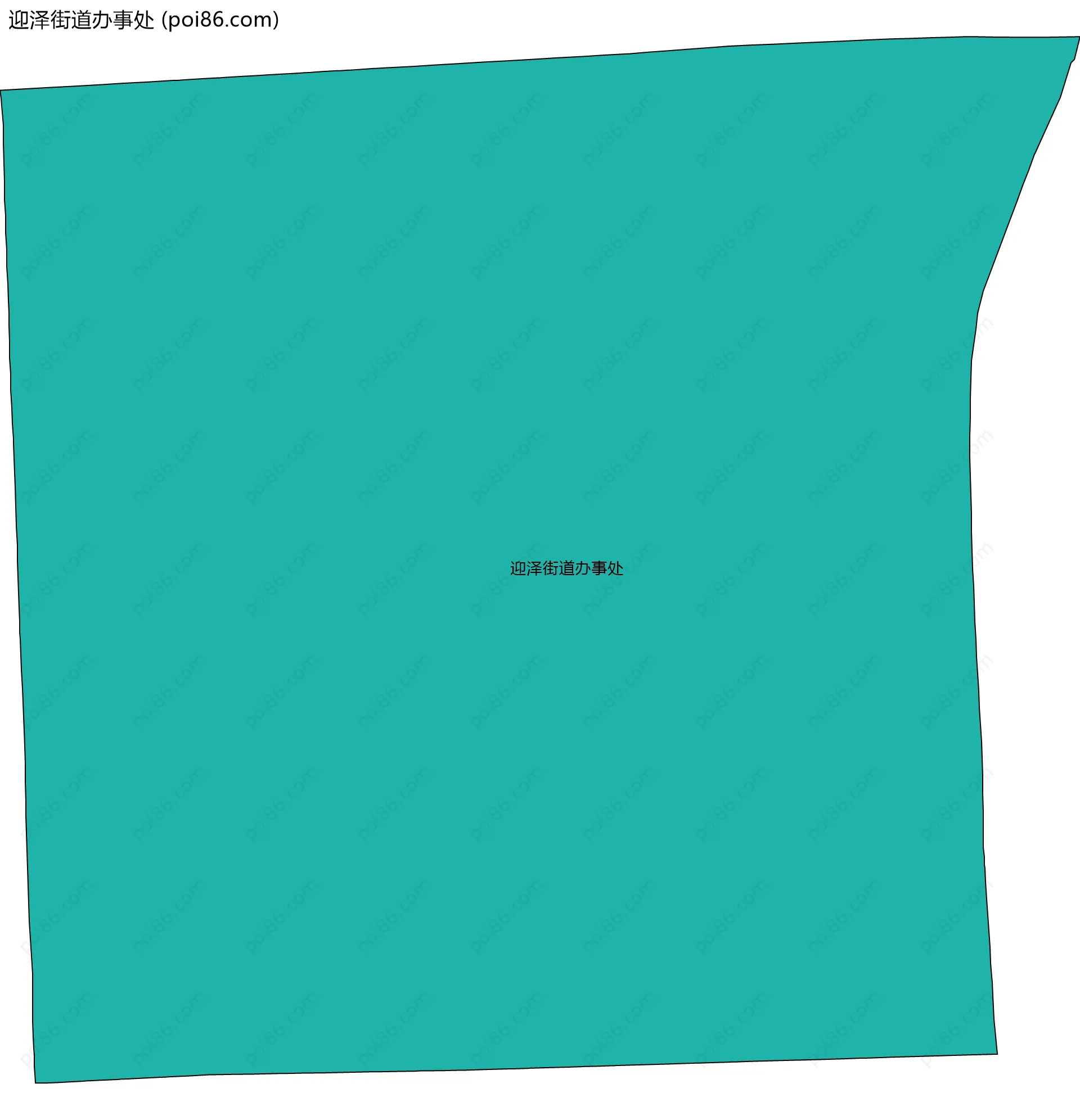 迎泽街道办事处边界地图