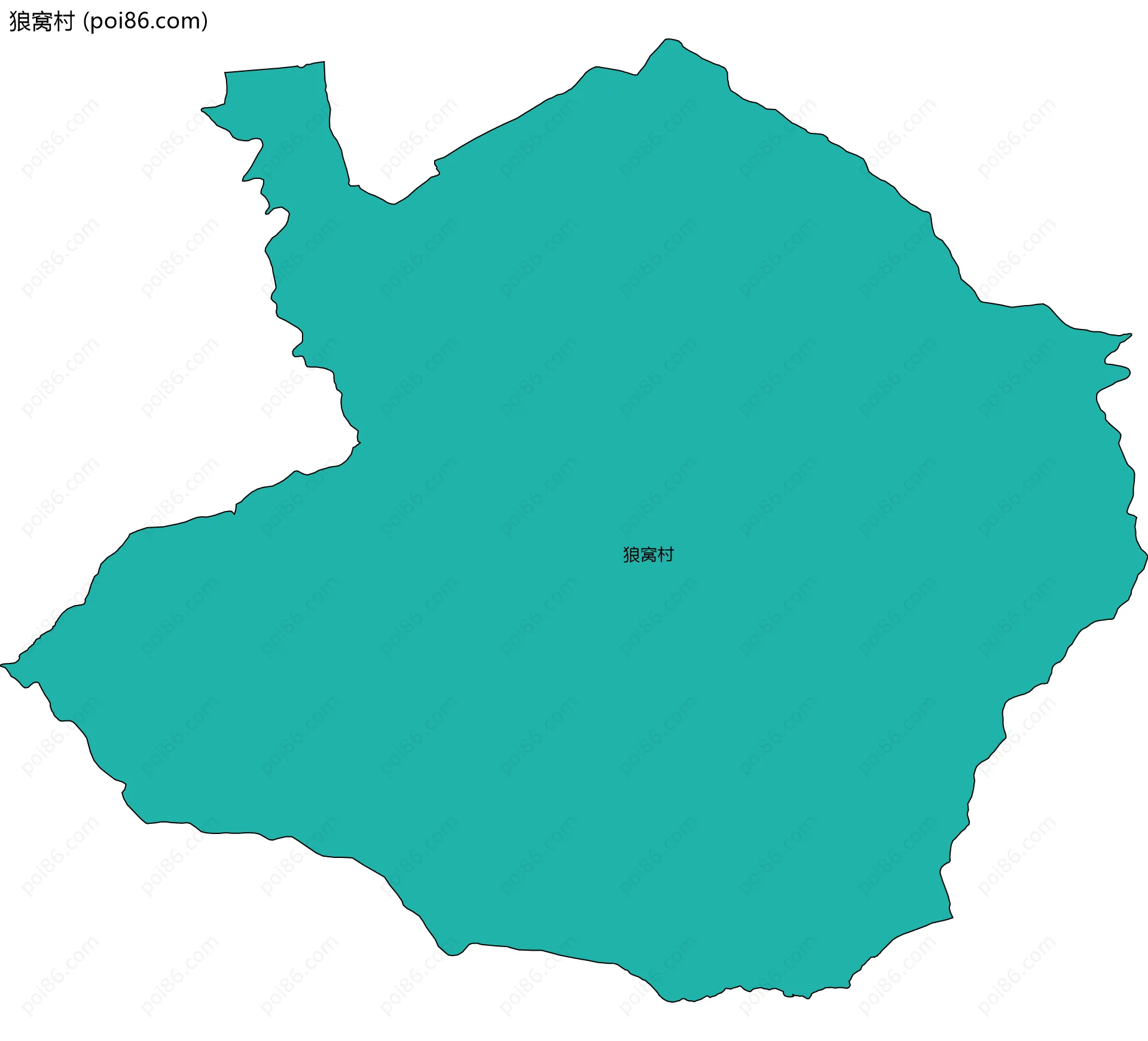 狼窝村边界地图