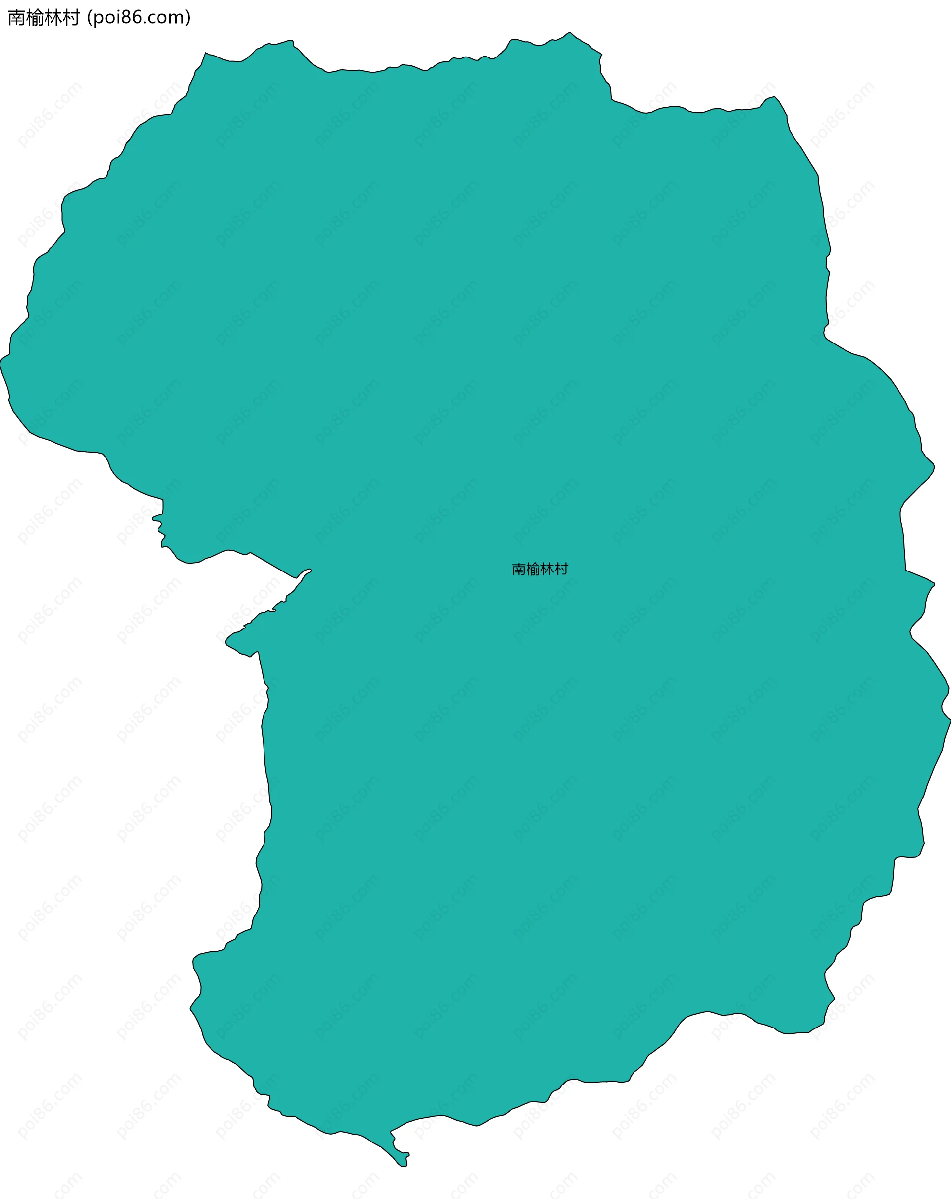 南榆林村边界地图