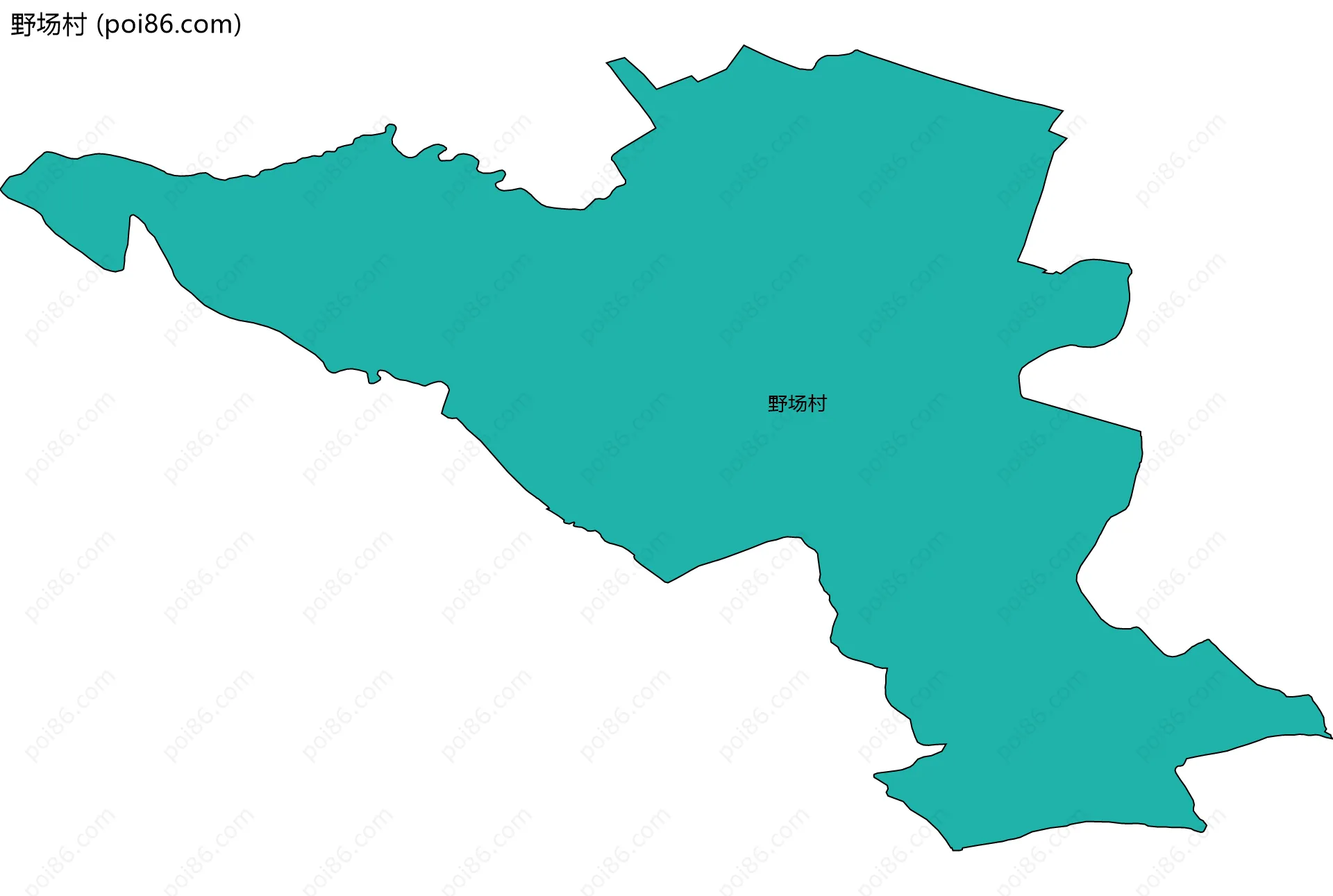 野场村边界地图