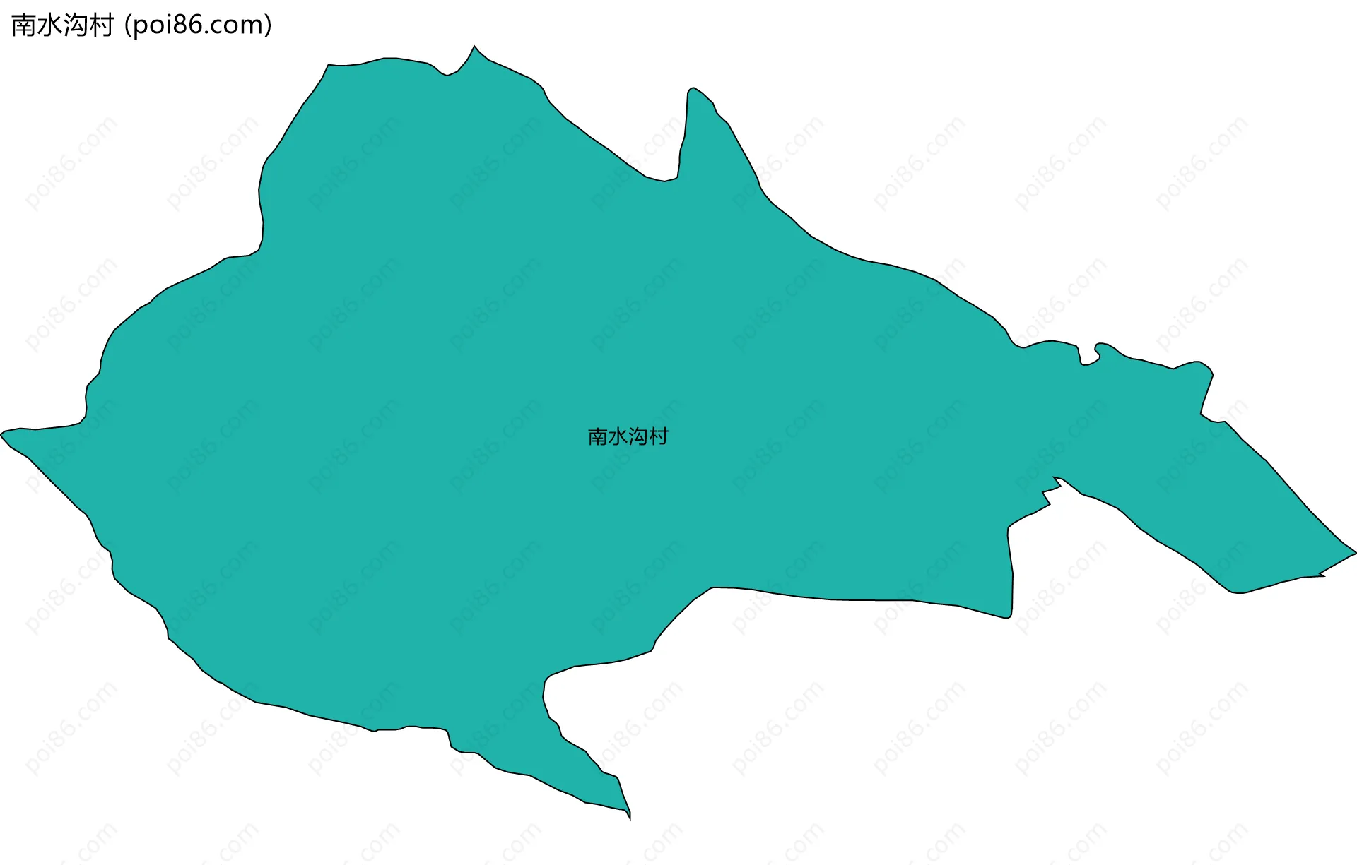 南水沟村边界地图