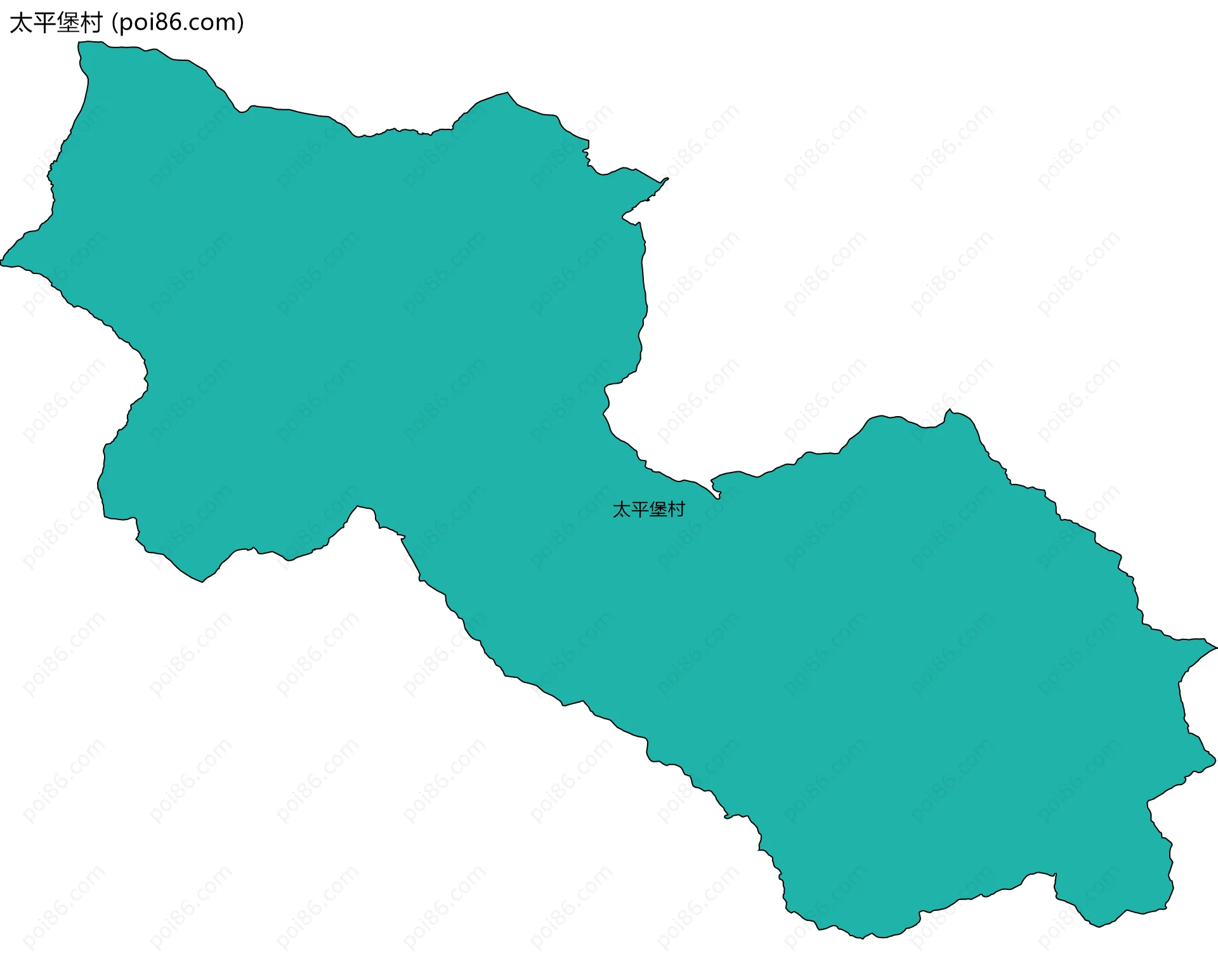 太平堡村边界地图